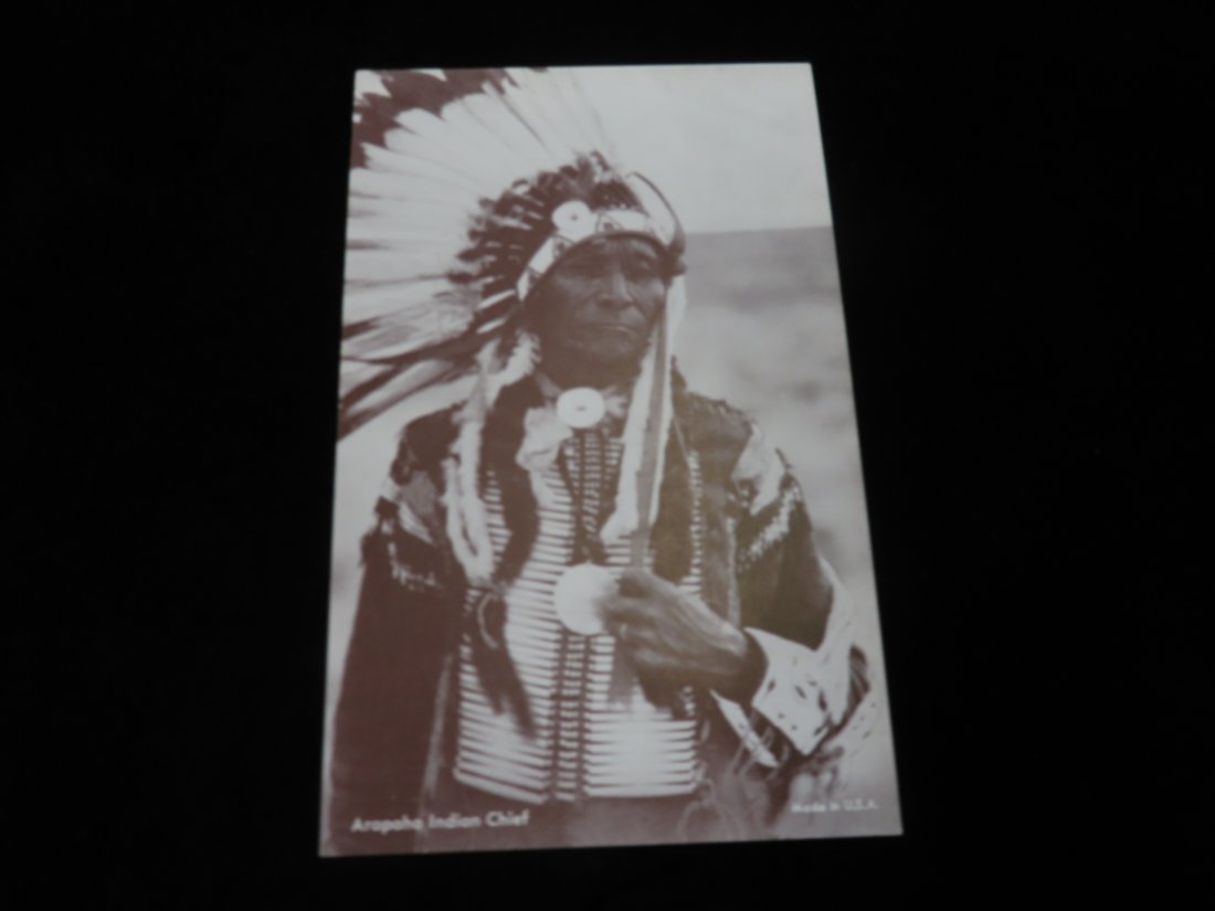Native American Post Card Early Native American Picture 5 1/4"x3 1/4" (1 of 4)