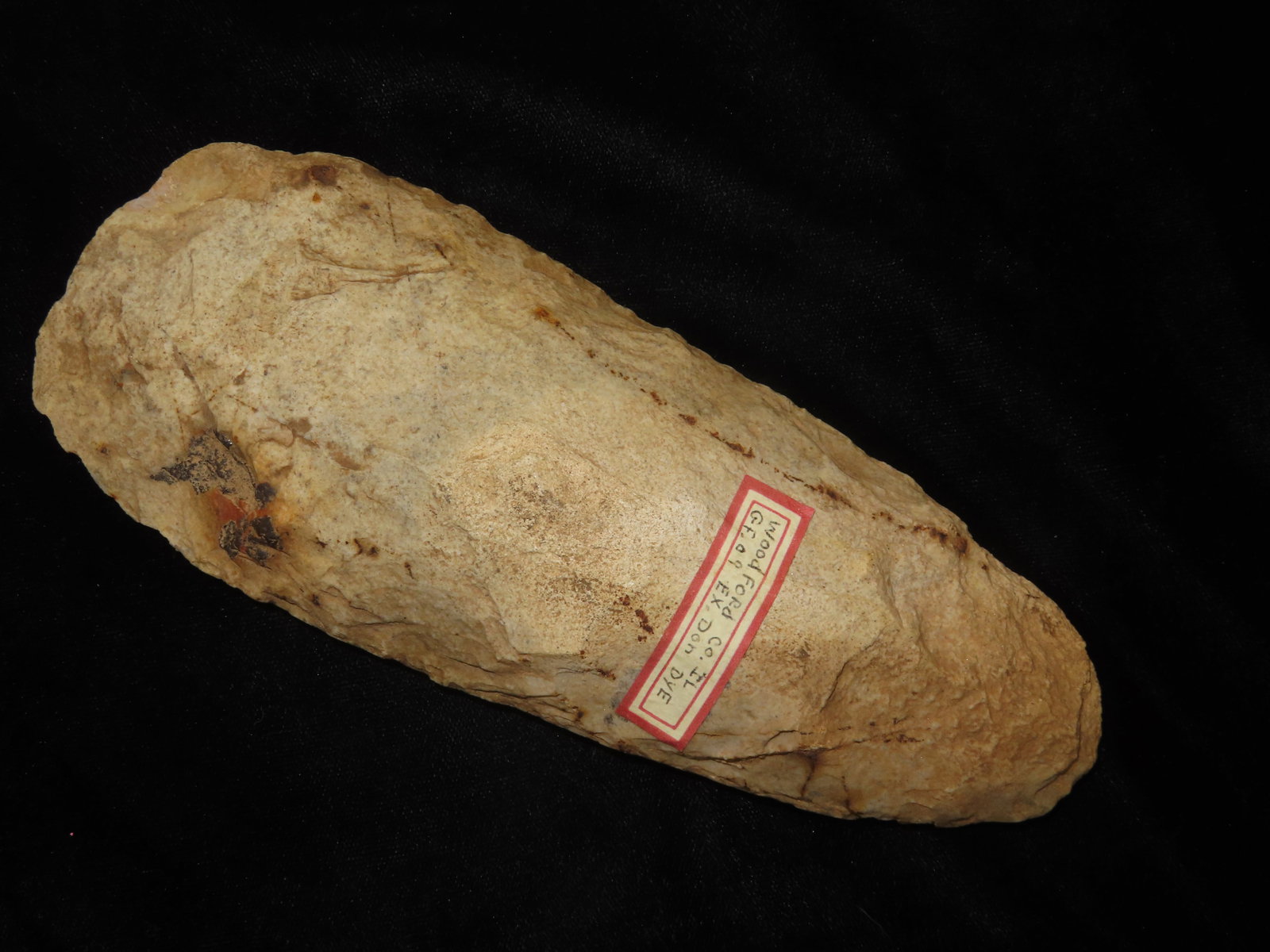 7 3/8" Mill Creek Spade Woodford Co Illinois EX: Don Dye EX: Alvin Reed has picture on how the tool (1 of 10)