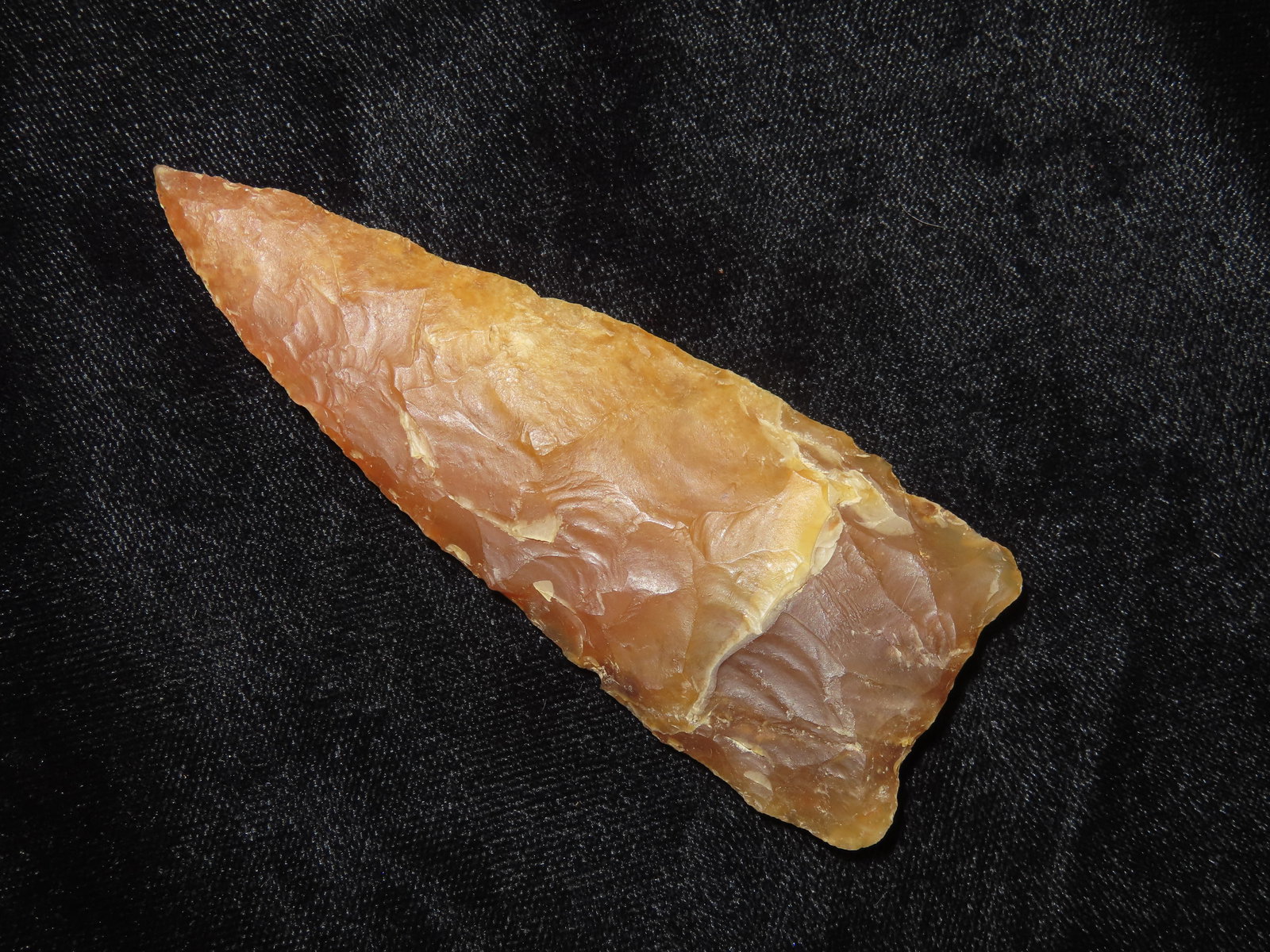 3 11/16" Gem Agate Triangular Knife, Bennett COA, Western USA (1 of 8)