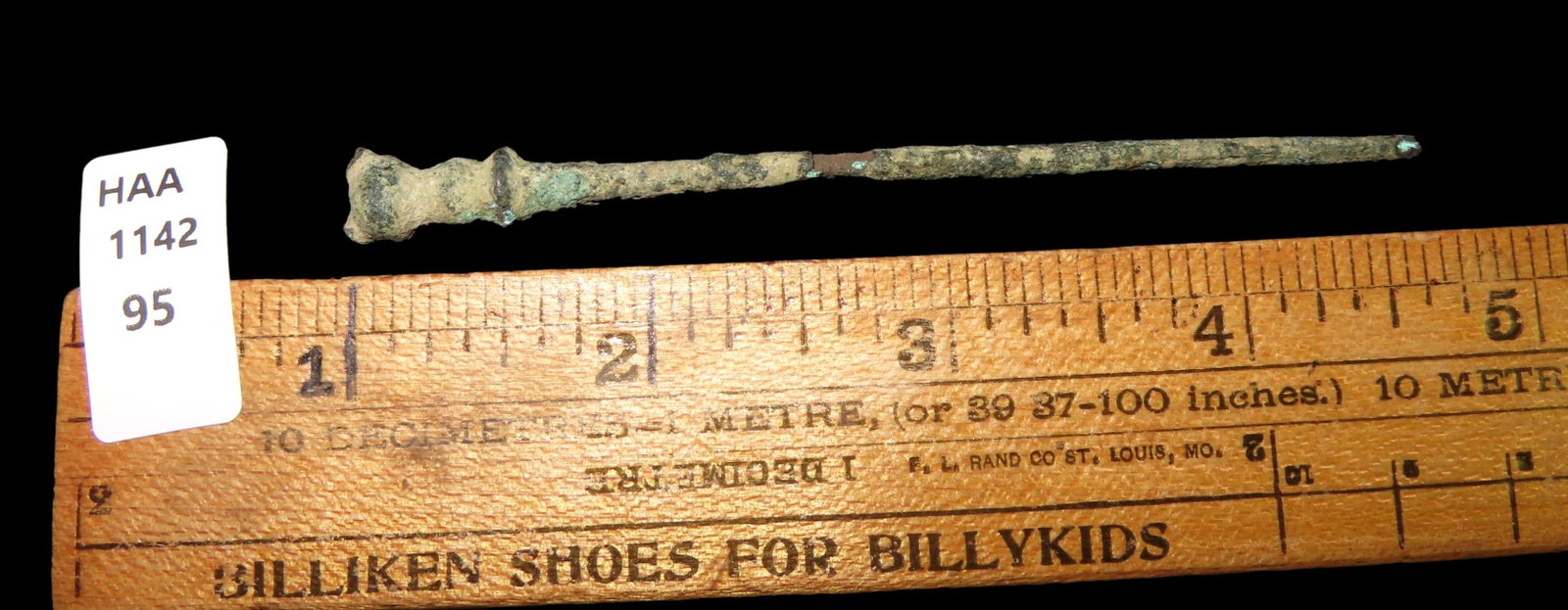 NICE ANCIENT ROMAN BRONZE AGE DECORATIVE VIKING HAIRPIN, CLOAK PIN, AWL, TOOL, WEAPON: NICE ANCIENT ROMAN BRONZE AGE DECORATIVE VIKING HAIRPIN, CLOAK PIN, AWL, TOOL, WEAPON
