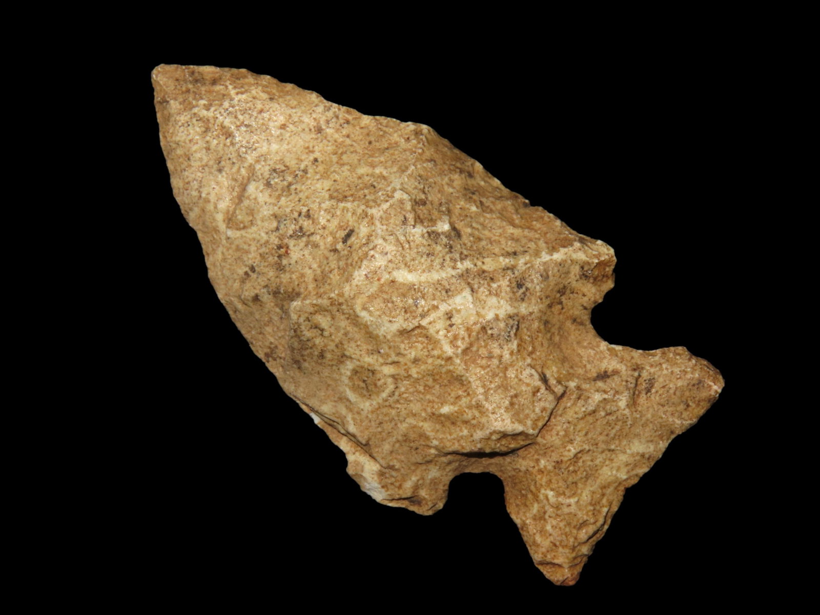 NICE ARCHAIC CORNER NOTCH POINT, FOUND BY RICHARD ELLISON IN BUTLER COUNTY MISSOURI, INDIAN: NICE ARCHAIC CORNER NOTCH POINT, FOUND BY RICHARD ELLISON IN BUTLER COUNTY MISSOURI, INDIAN ARROWHEAD, ARTIFACT
