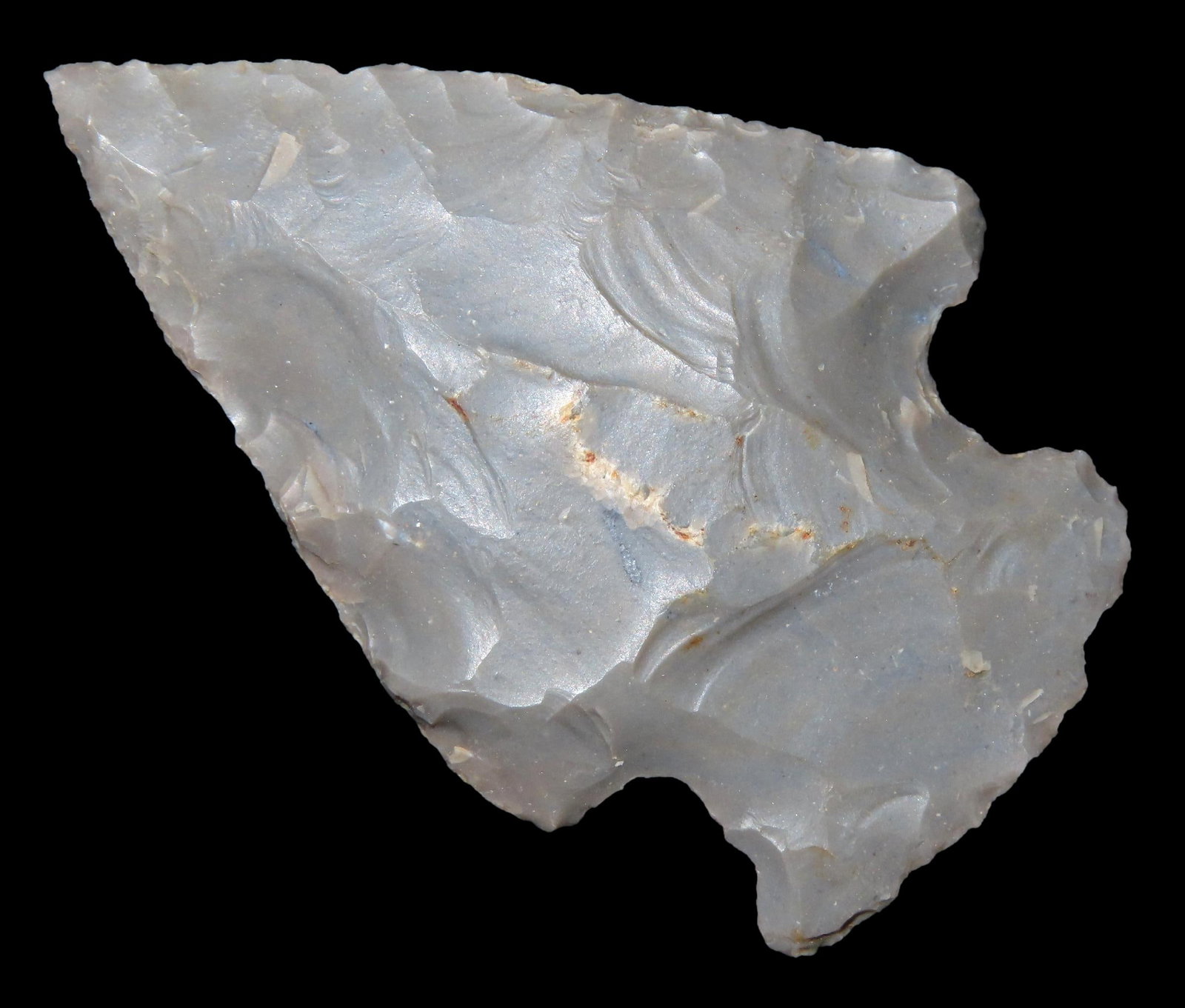 2 1/8" HOPEWELL SNYDERS FOUND IN KENTUCKY BY LEROY WILLIAMS, ARROWHEAD INDIAN ARTIFACT: 2 1/8" HOPEWELL SNYDERS FOUND IN KENTUCKY BY LEROY WILLIAMS, ARROWHEAD INDIAN ARTIFACT
