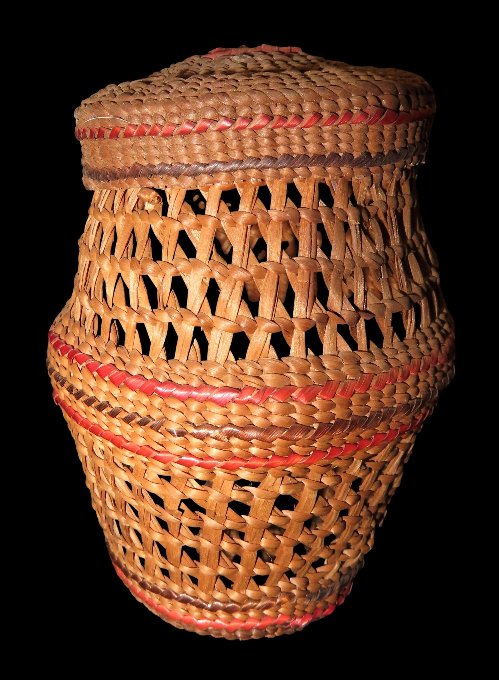 3" x 2" Lidded Basket From the Collection of Walter Crinnion (1 of 3)