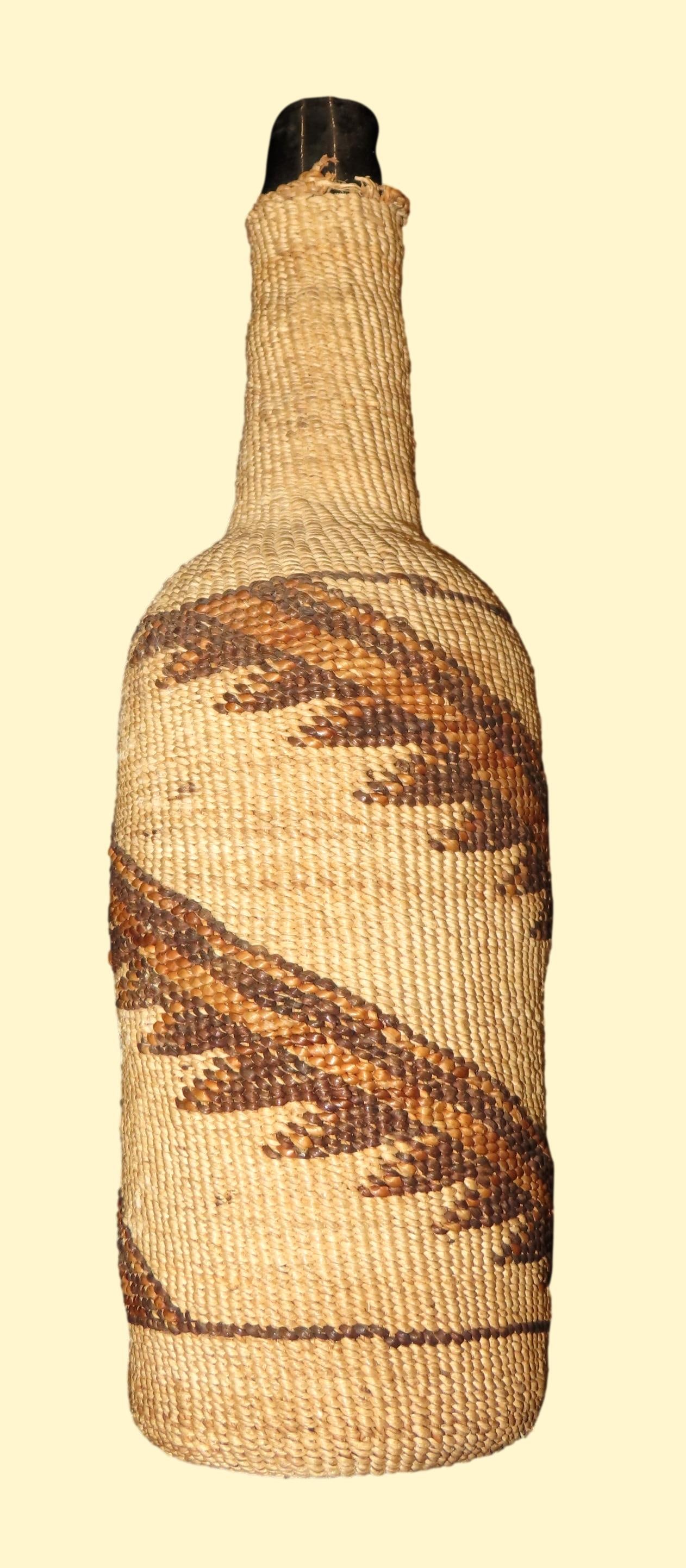 Klamath Basketry Covered Bottle, 1910-1920, From the Collection of Walter Crinnion with Original Col (1 of 6)