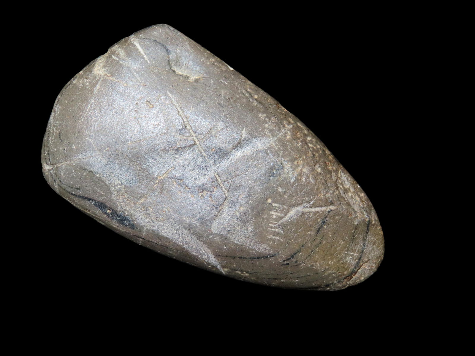 3.3/8" Slate Celt,  Illinois, from a multi generational private collection. (1 of 9)