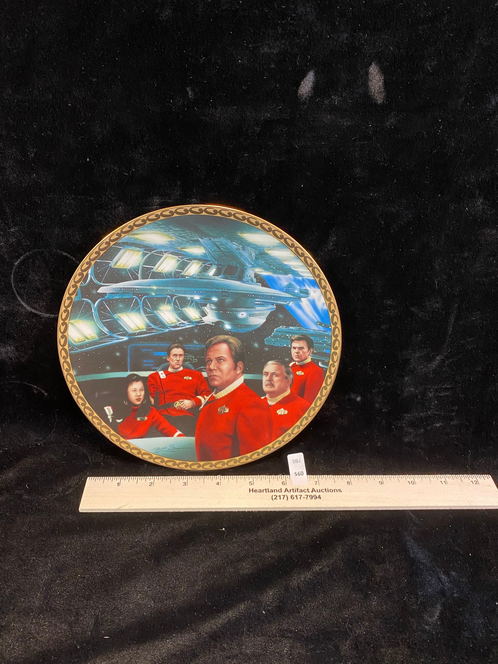 Star Trek Hamilton collectors plate private collection Quincy, ILL (1 of 2)