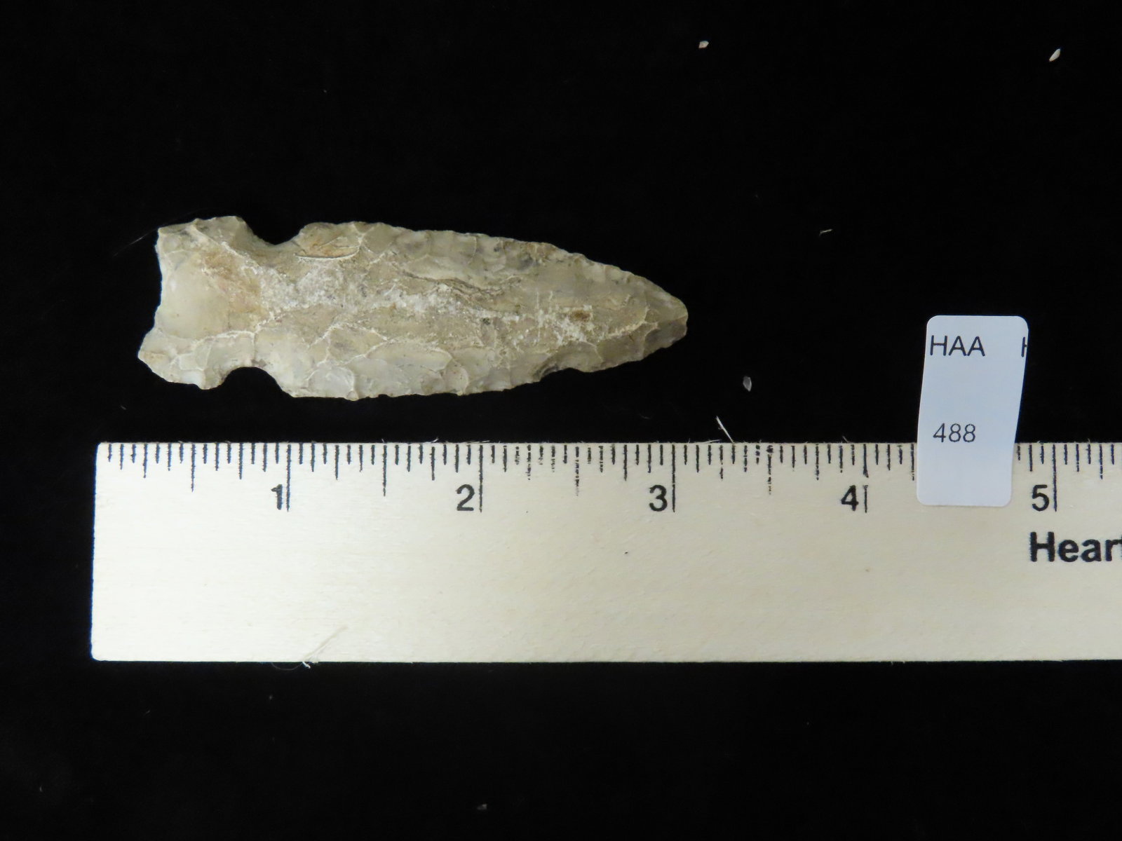 2 3/4 Side Notch found in dekalb Co Il  All from Lenord Vivan Nelson Estate Dekalb Co. Il (1 of 2)