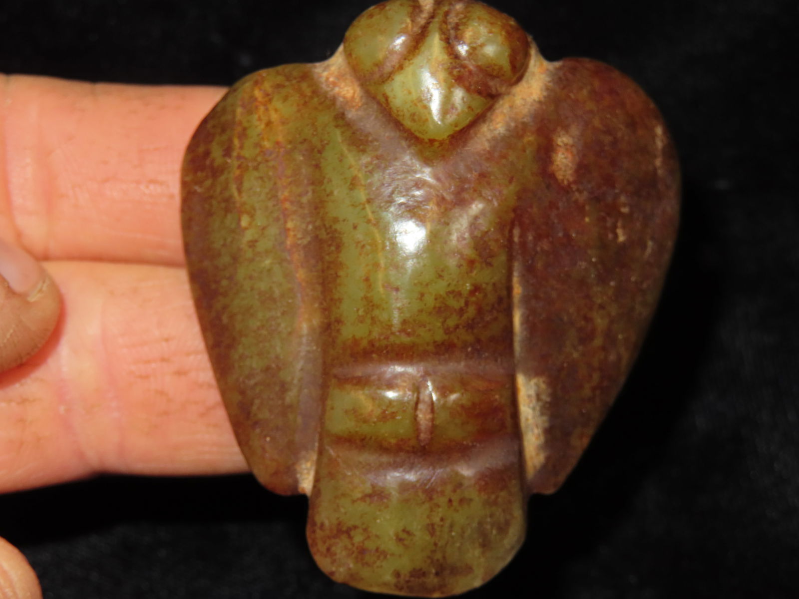 Antique Chinese Hongshan Culture Jade Effigy Carving; Asian; Vintage; Hand-made; The Hongshan (1 of 4)
