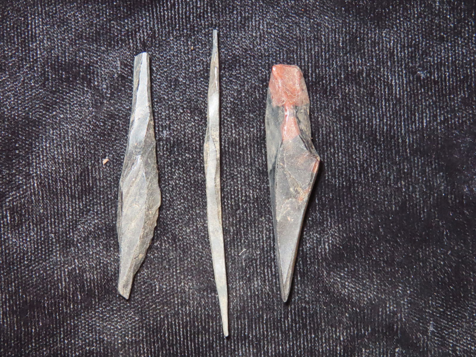 Rare Obsidian Tools, found in Valley of Mexico, Caddo COA: Rare Obsidian Tools, found in Valley of Mexico, Caddo COA