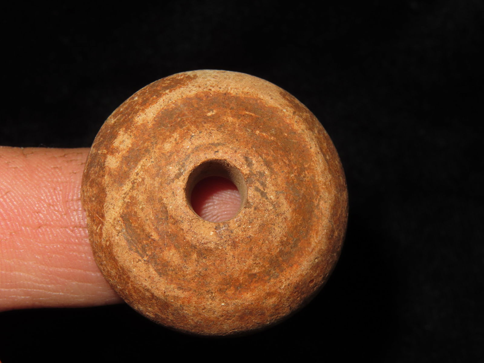 Pre-Colombian Pottery Whirl Bead from Guatemala (1 of 3)
