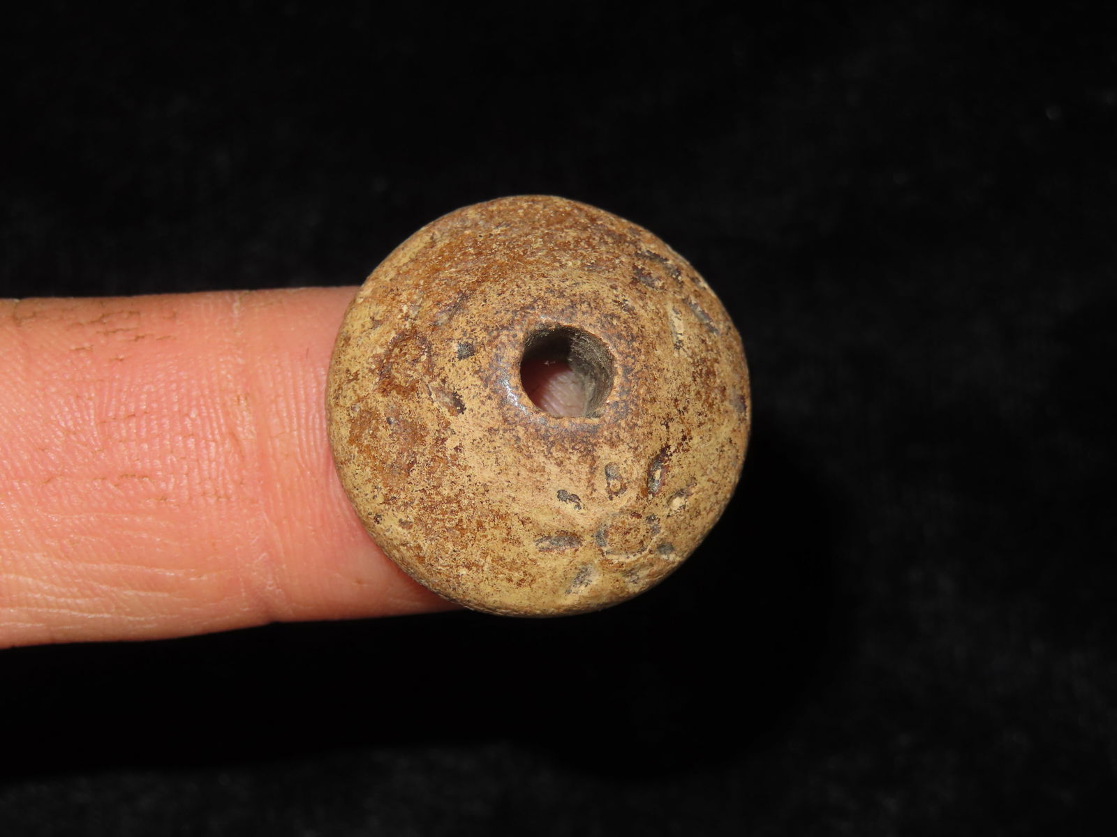 Pre-Colombian Pottery Whirl Bead from Guatemala (1 of 3)