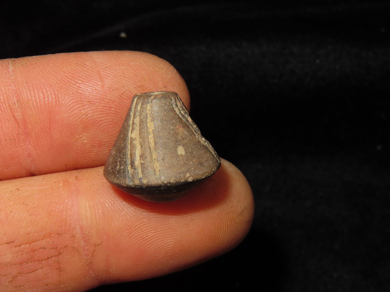 Pre-Colombian Pottery Whirl Bead from Guatemala (1 of 4)