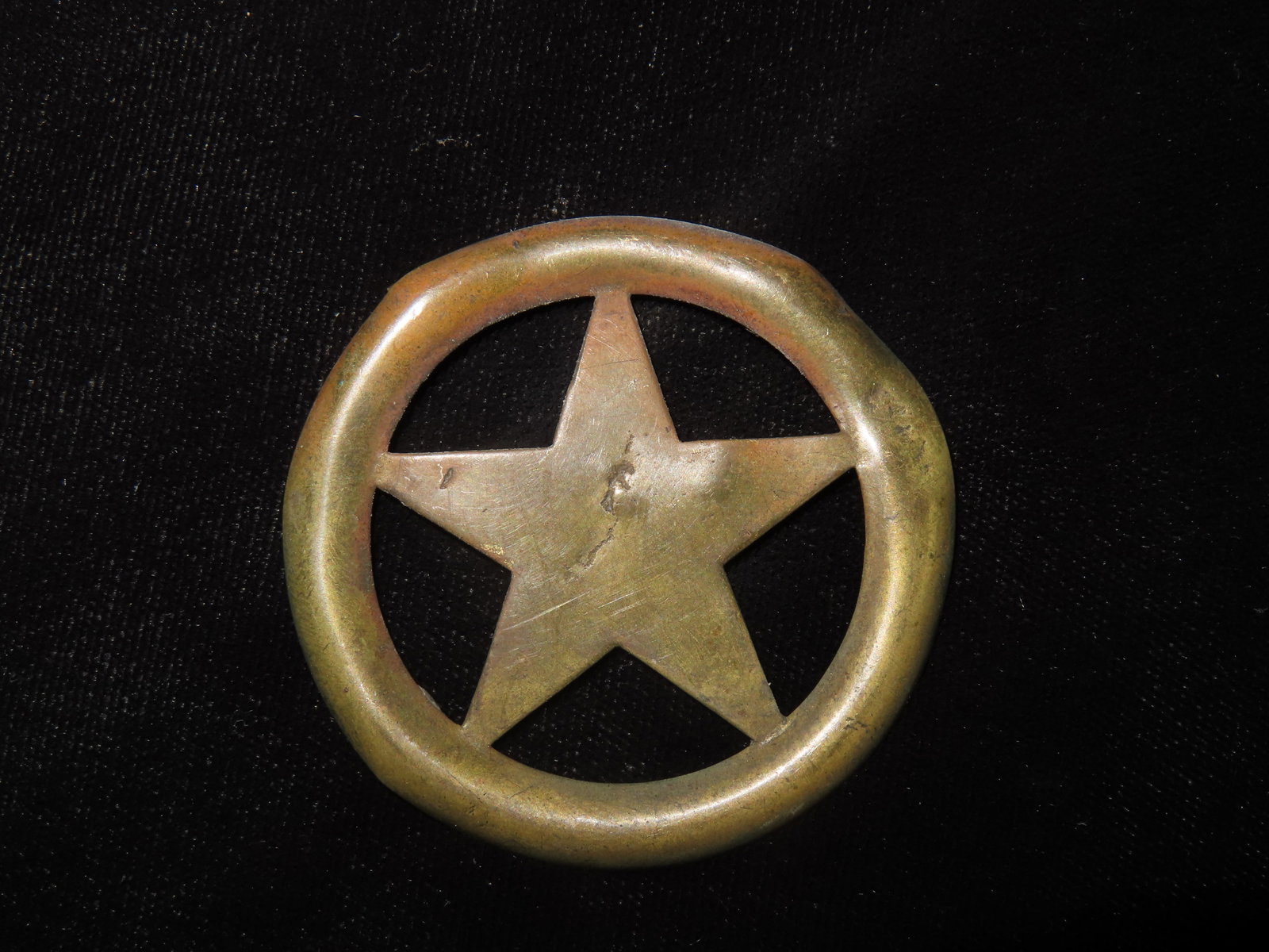 Vintage/Antique Brass Star Hat Pin/Decoration (1 of 3)