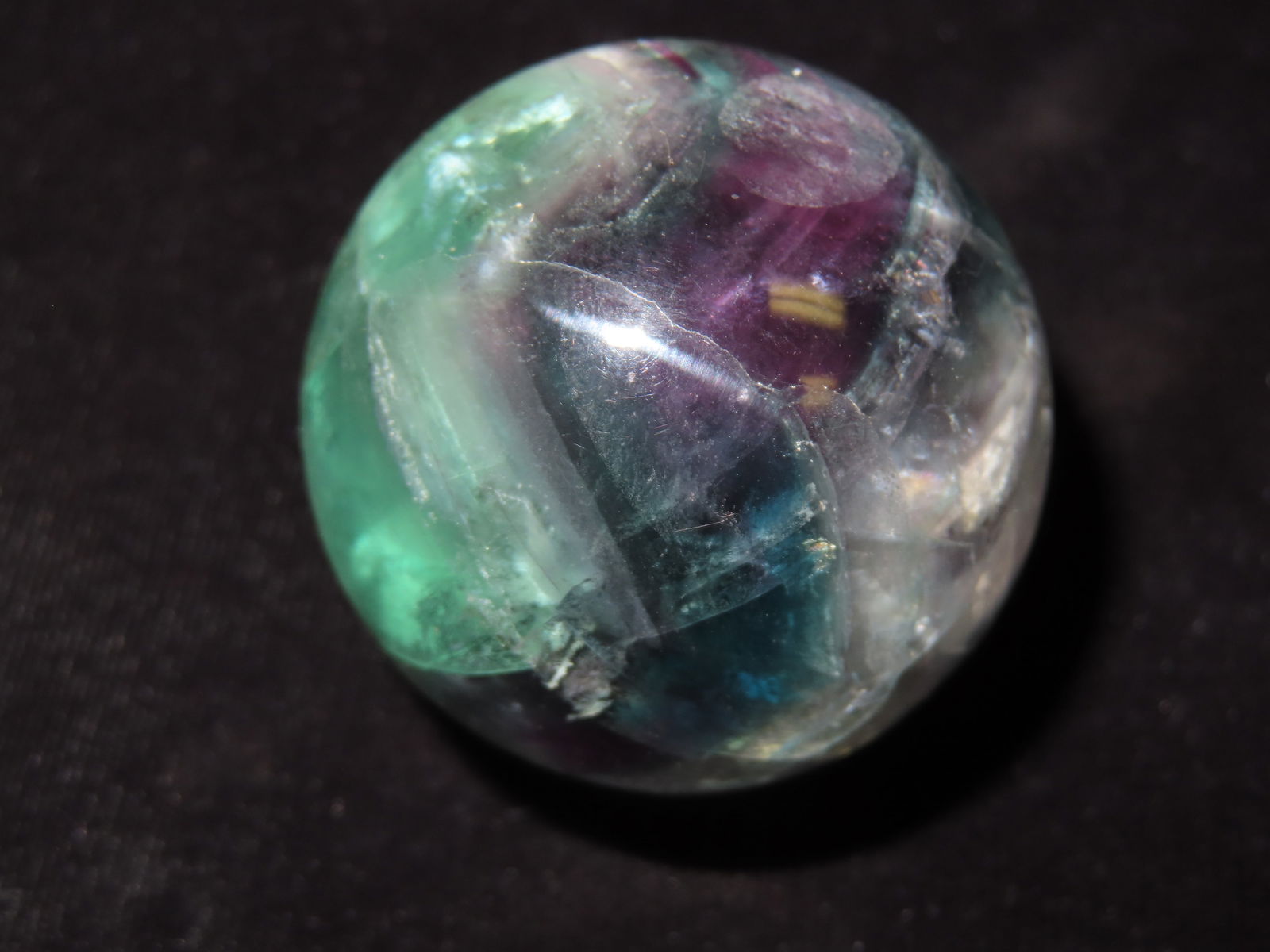 Gorgeous Polished Fluorite Sphere, Beautiful Colors Inside! (1 of 10)
