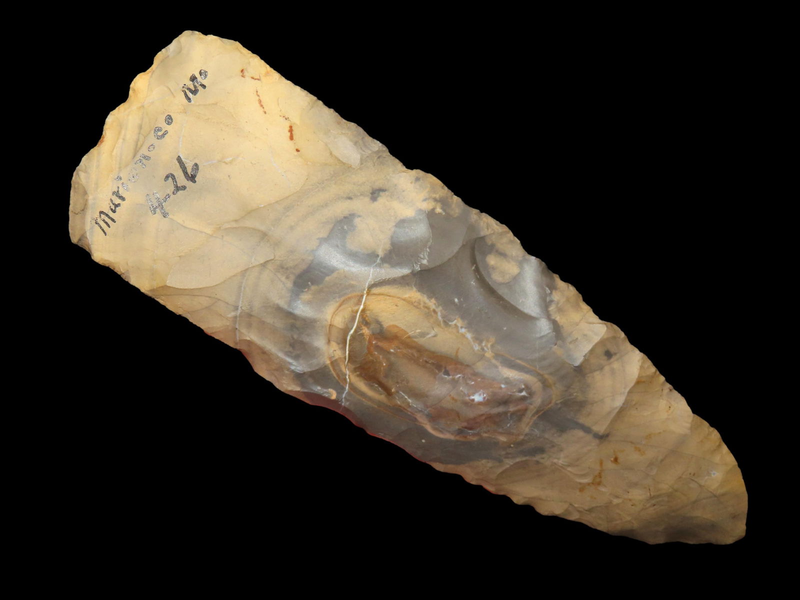 7 7/16" Wadlow, Motley COA, Beautiful Colorful Hornstone Chert, found in Marion Co Missouri; Ex (1 of 9)