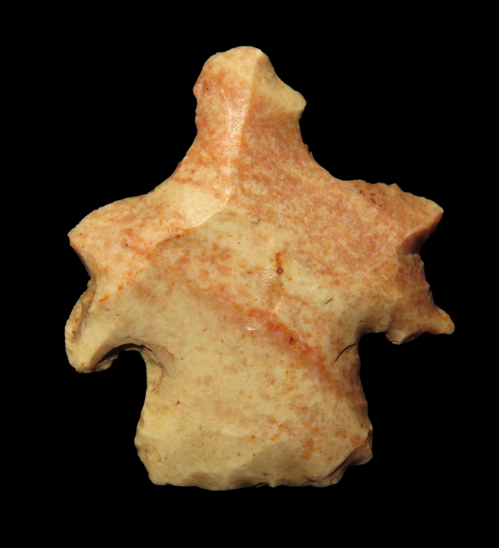 1 3/8" Eccentric/Effigy Arrowhead, Davis COA, found by Charlie Cathers in Scott Co Illinois (1 of 6)