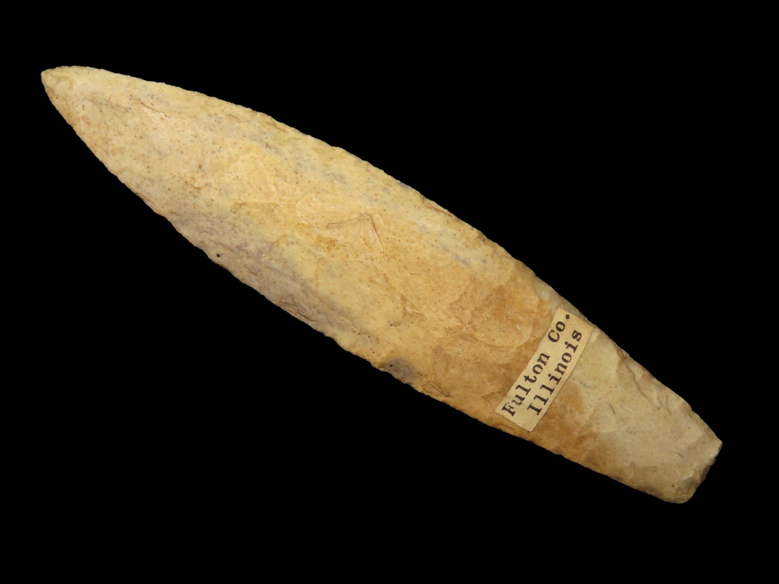 6 1/2" Agate Basin, found in Fulton Co Illinois, Ex Walter Dudkewitz Collection (1 of 13)