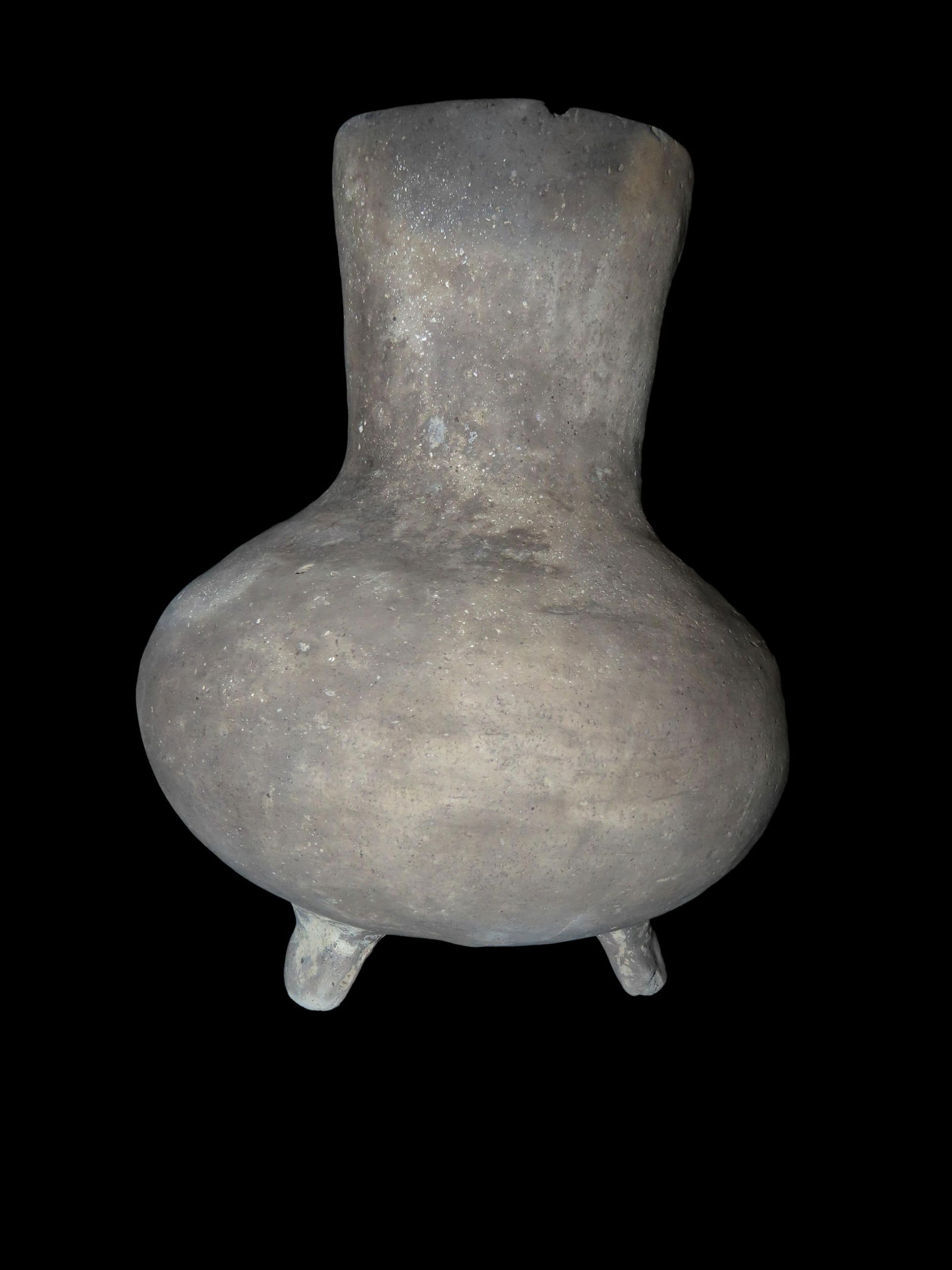 8" 3 legged Water Bottle, found in Parkin Arkansas,  Ex Ray Meiners Collection (1 of 8)
