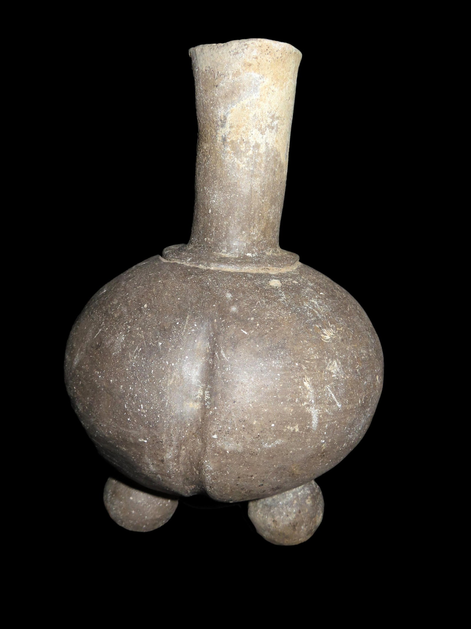 10" Tri-Lobed Water Bottle, minor pressure cracks, no restoration, museum (1 of 9)