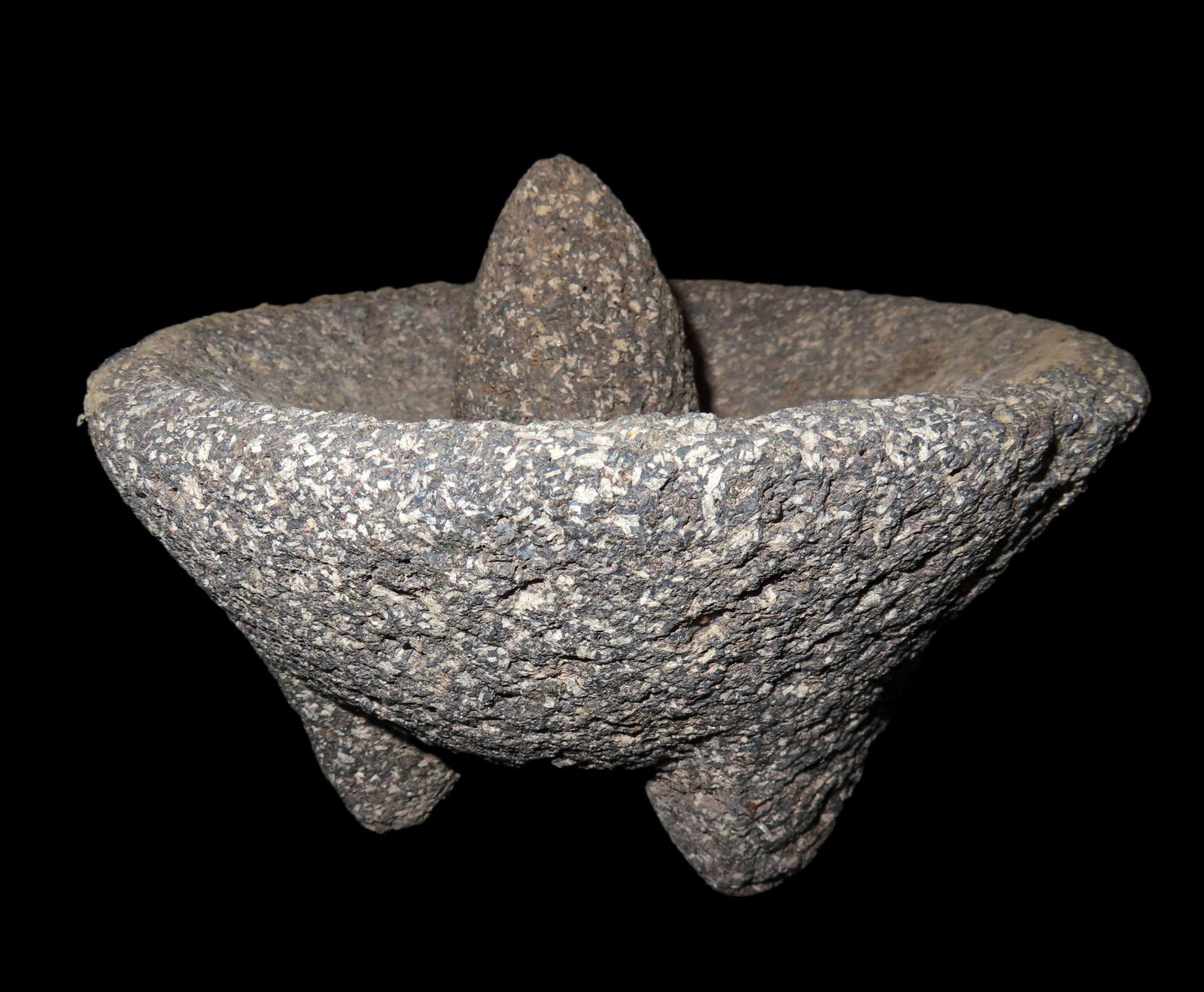 8 1/2" Dia. Mortar and Pestle set, found in Southwest United States,  Ex  Bill Kacer Family (1 of 8)