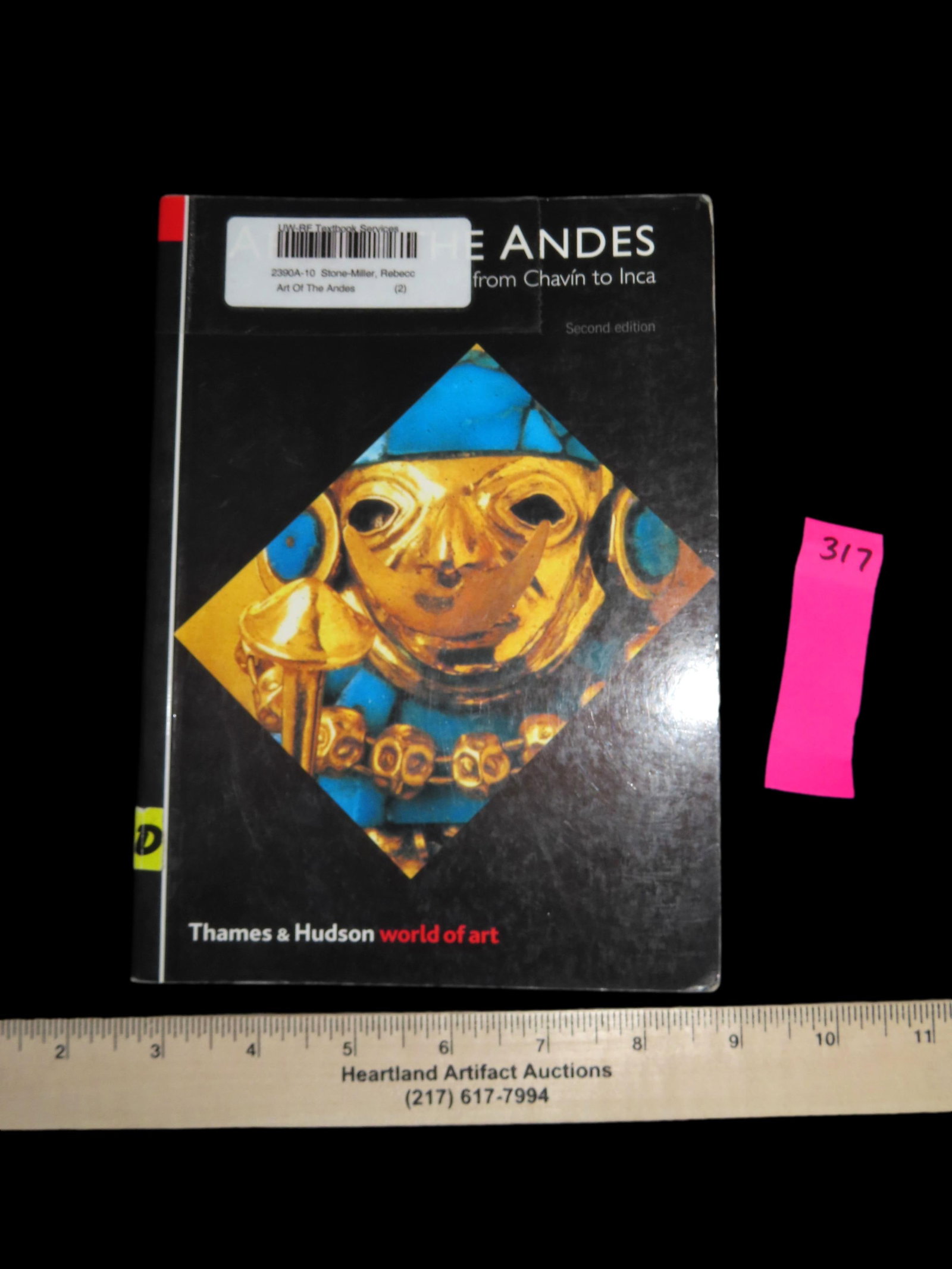 ART OF THE ANDES, FROM CHAVIN TO INCA, 224 PAGES, GREAT COLOR PHOTOS & INFO, GOLD, POTTERY, STONE, (1 of 1)