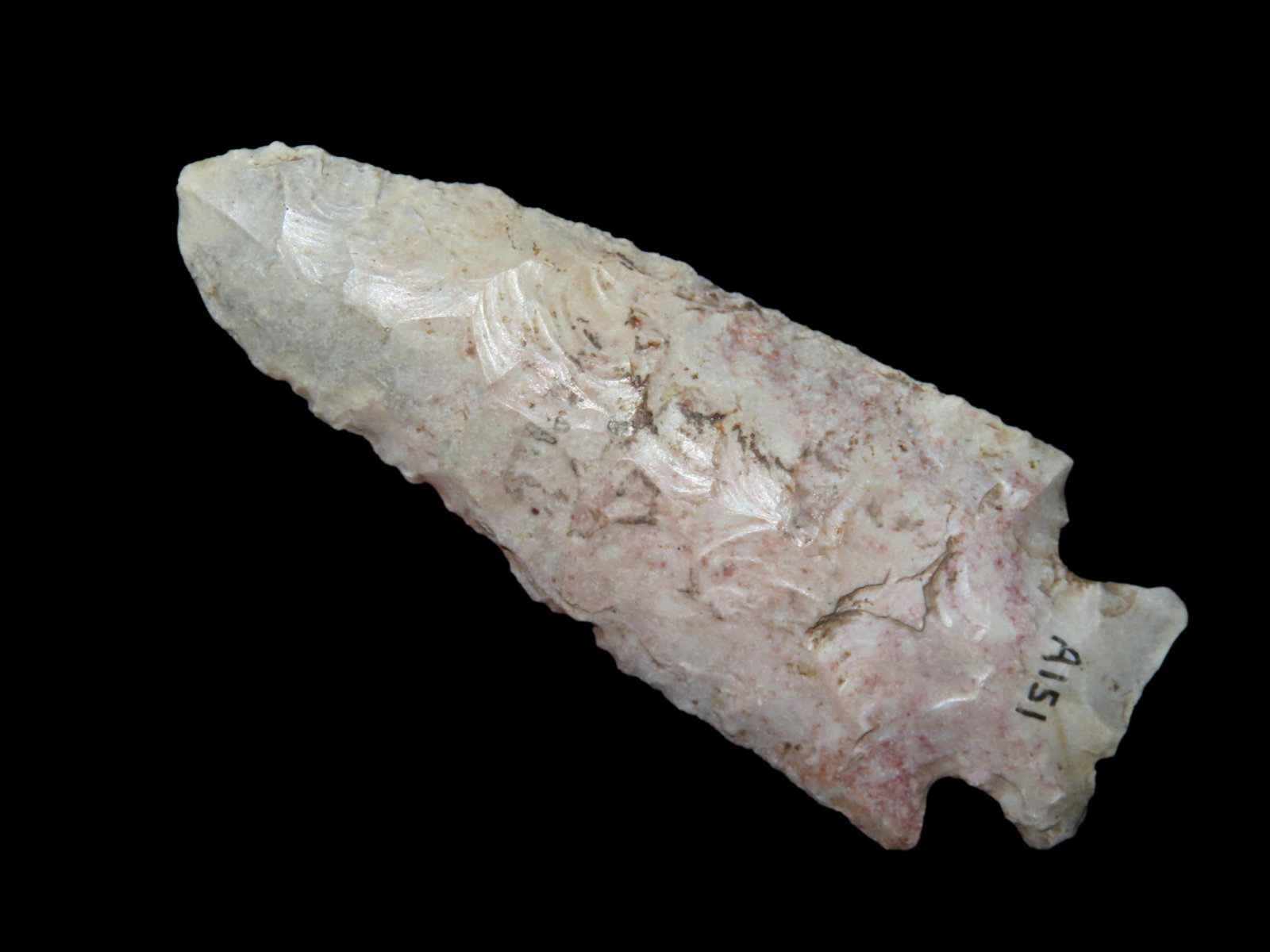 3.1/8" Colorful Corner Notch, Marked A151, Jim Millard Van Buren Co Iowa. (1 of 5)