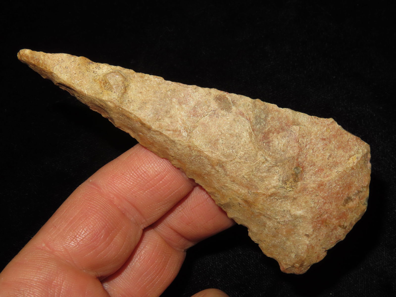 4" Steep Beveled Cobbs Knife, Keele COA, Sullivan CO MO, Ex McCabe Coll. (1 of 13)