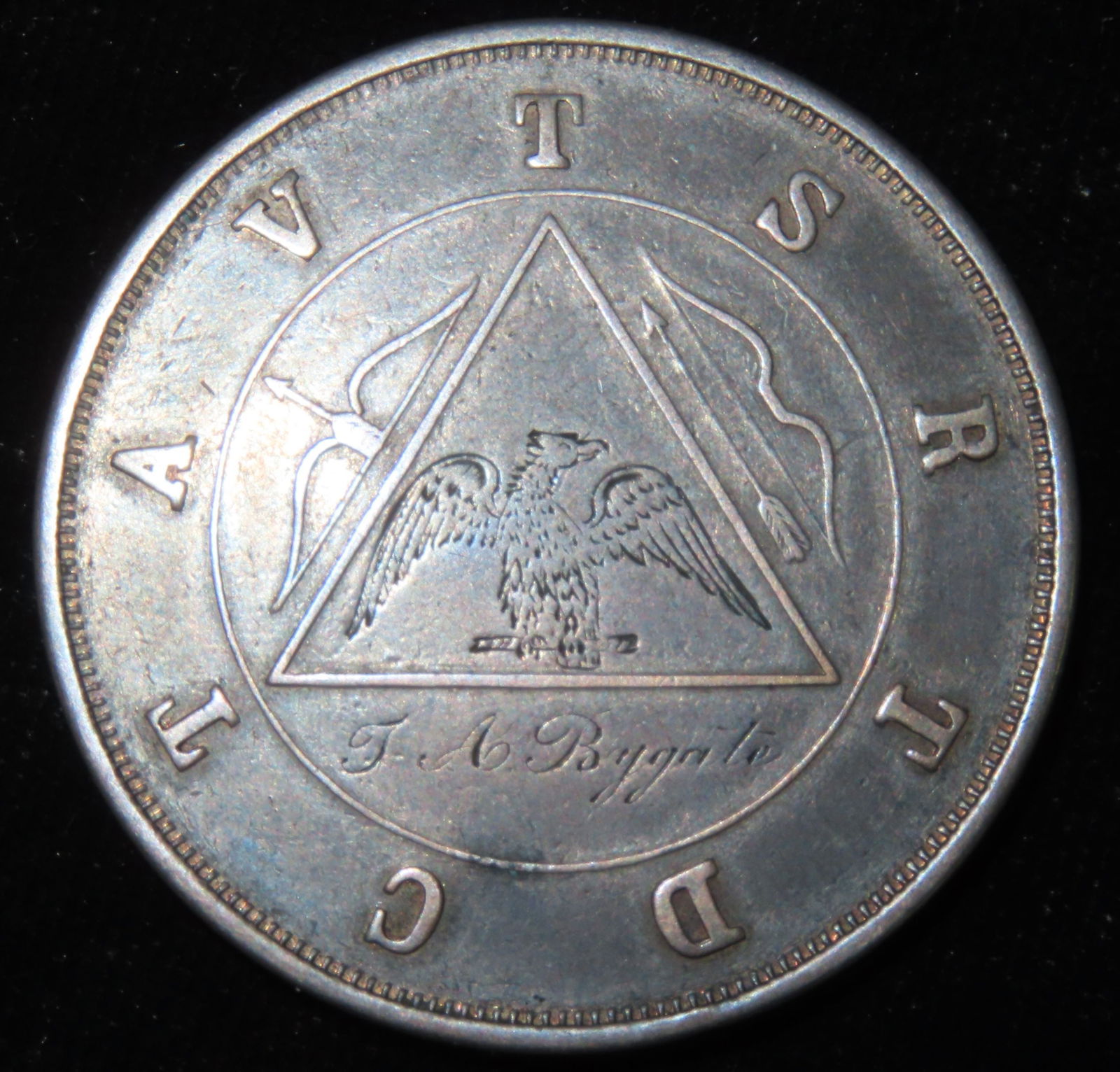 Sons of Temperance Coin, with 'T.A. Bygate' Engraving: Sons of Temperance Coin, with 'T.A. Bygate' Engraving