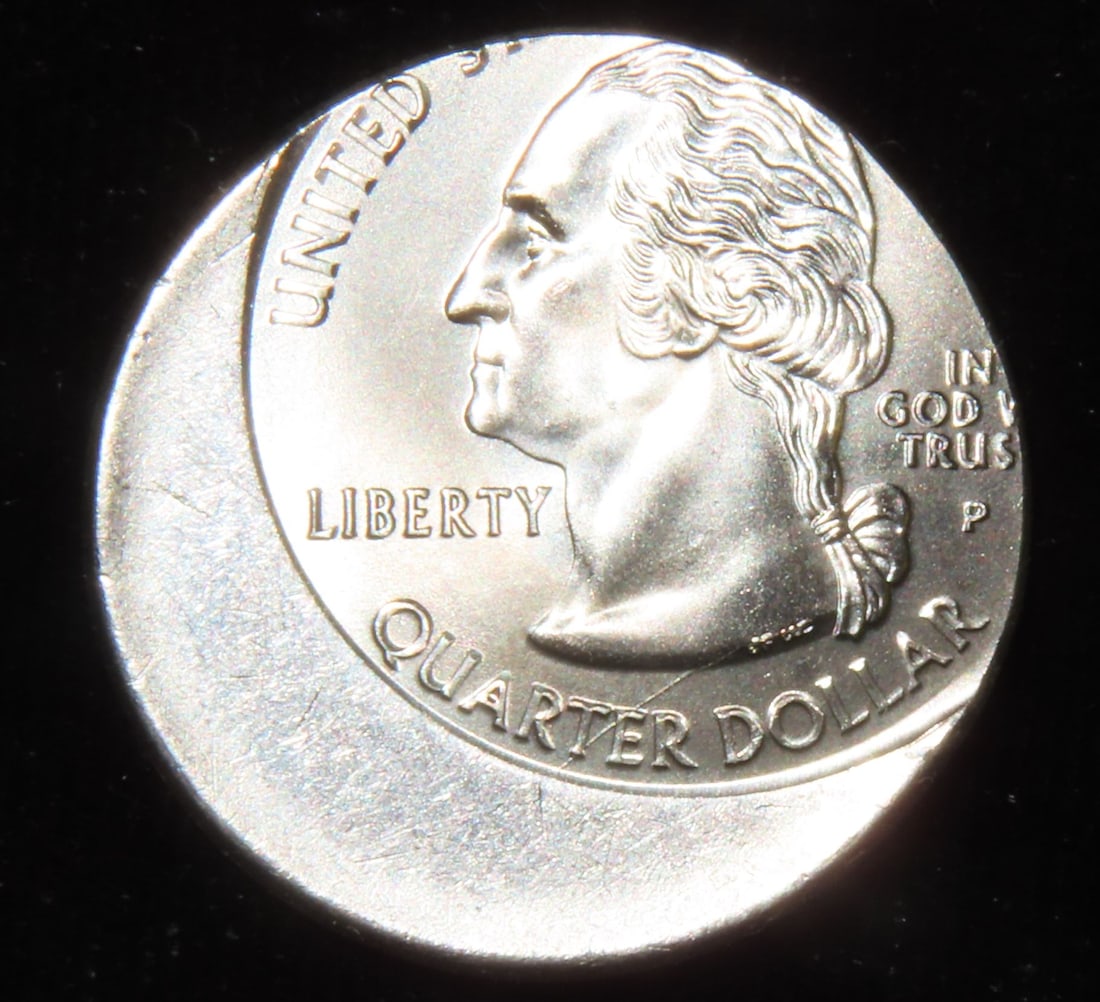 2000 United States of America New Hampshire State Quarter, Off Center Strike (1 of 2)