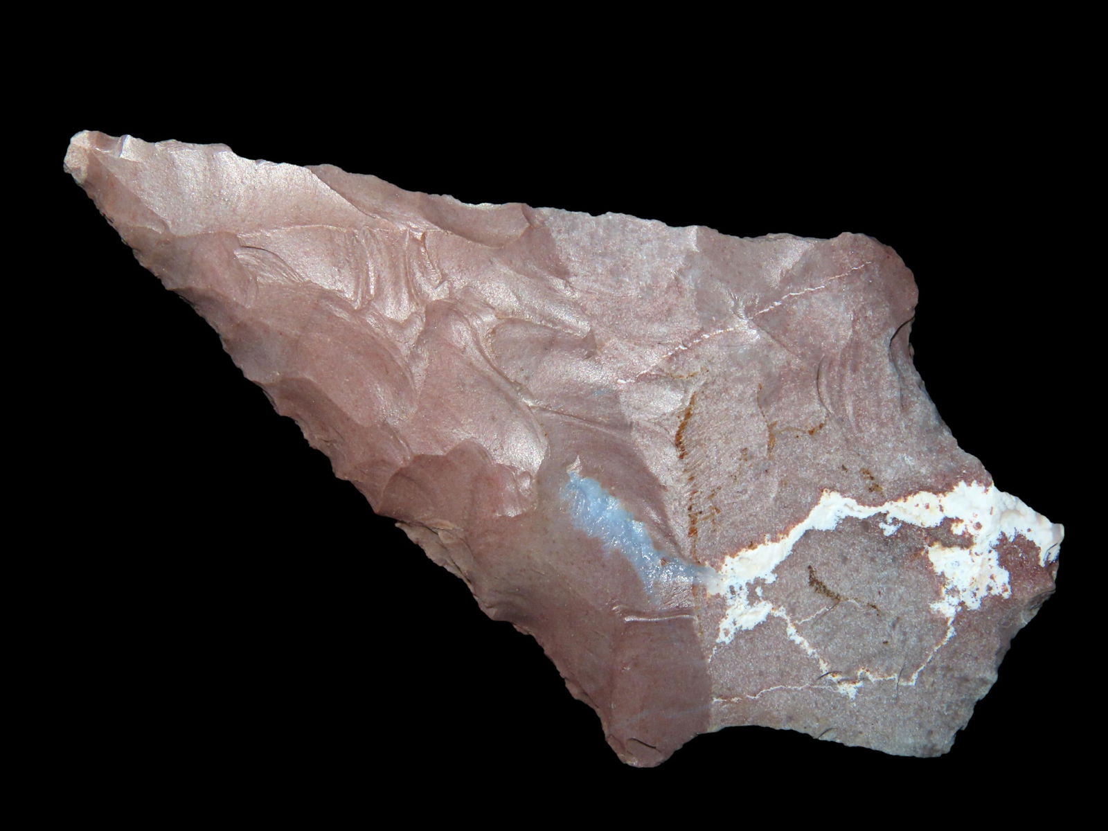 2.5/8" Chateau Chert Dickson, Beveled, Central Missouri, Ex Jake Vahle Coll.  These are points out (1 of 4)
