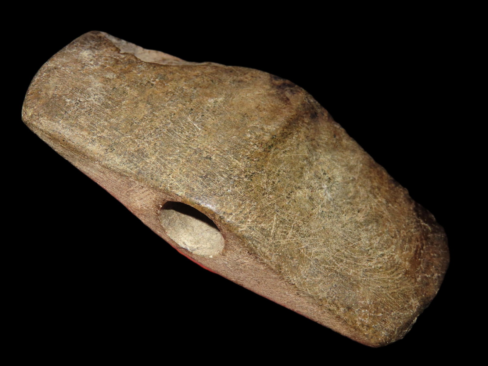 3 5/16" Pannal Bannerstone, Motley COA, found in Polk Co., Tennessee: 3 5/16" Pannal Bannerstone, Motley COA, found in Polk Co., Tennessee