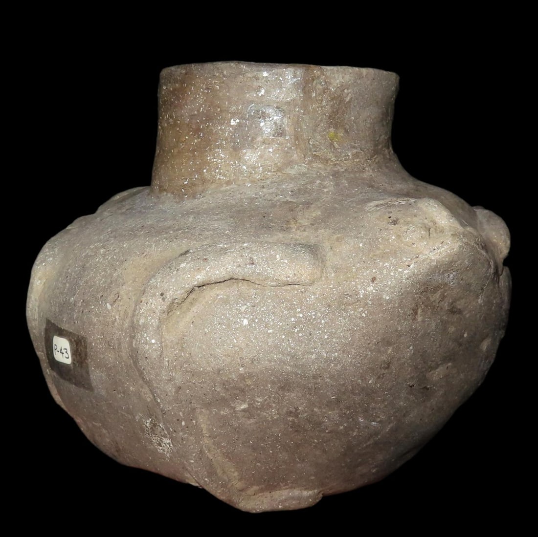 Double Headed Frog Effigy Vessel, found at the Gene Morrison Site, bought from Preston Crum for $7 (1 of 14)