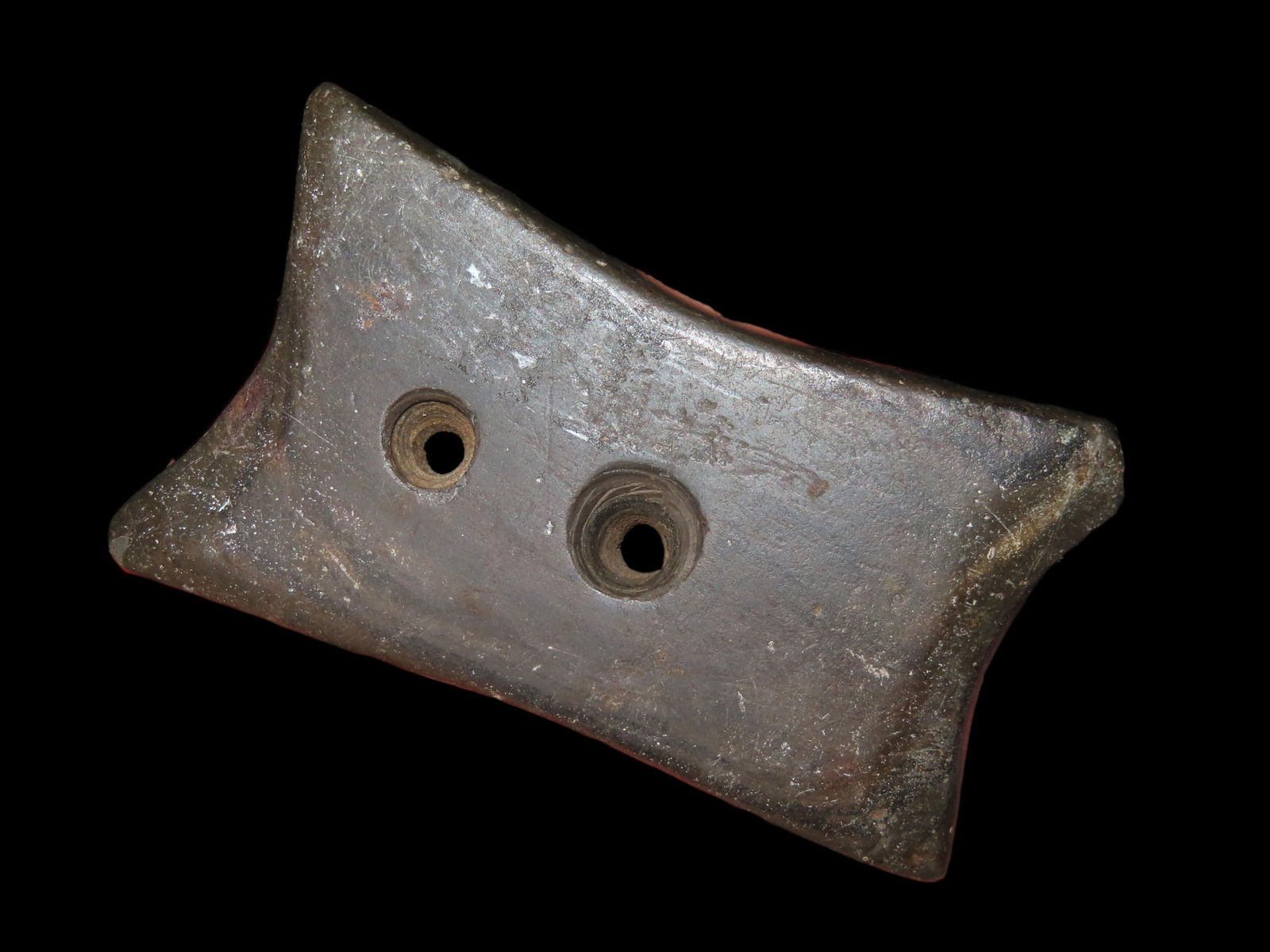 Quad Concave Gorget, Motley COA, found in Ohio (1 of 8)