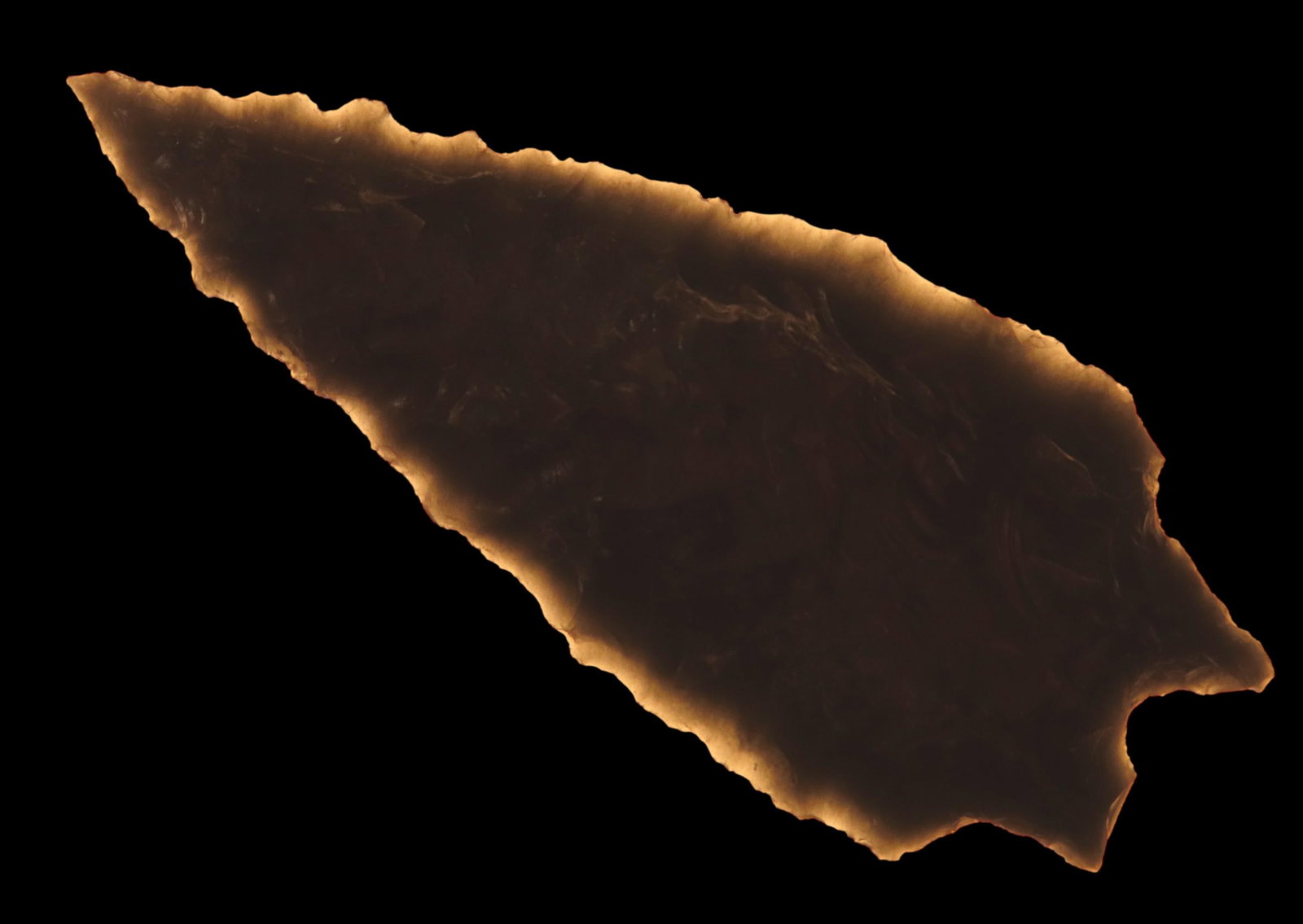 2 1/2" Needletip Point, Obsidian Arrowhead found in OR by Vernon Hamilton, Ex Steve Cox, Danny Bowen (1 of 5)