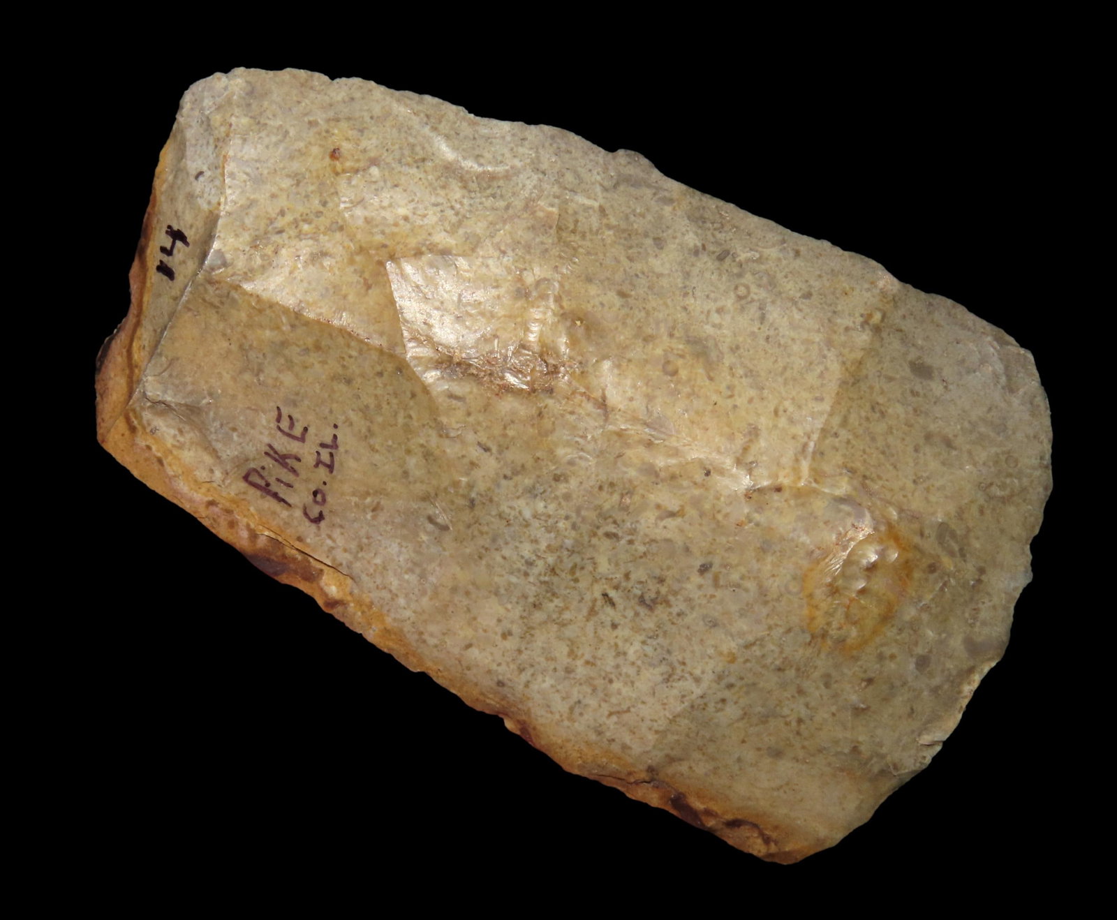 4" Flint Adze, Great Color, found in Pike Co., Illinois (1 of 7)