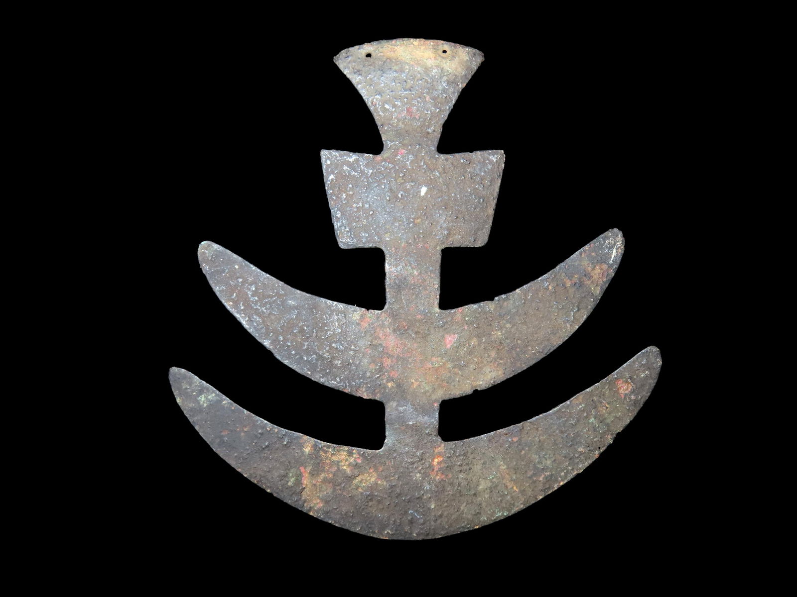 4.3/4" Tumi Gorget, Ex Perdun, Pre Columbian Artifact (1 of 7)