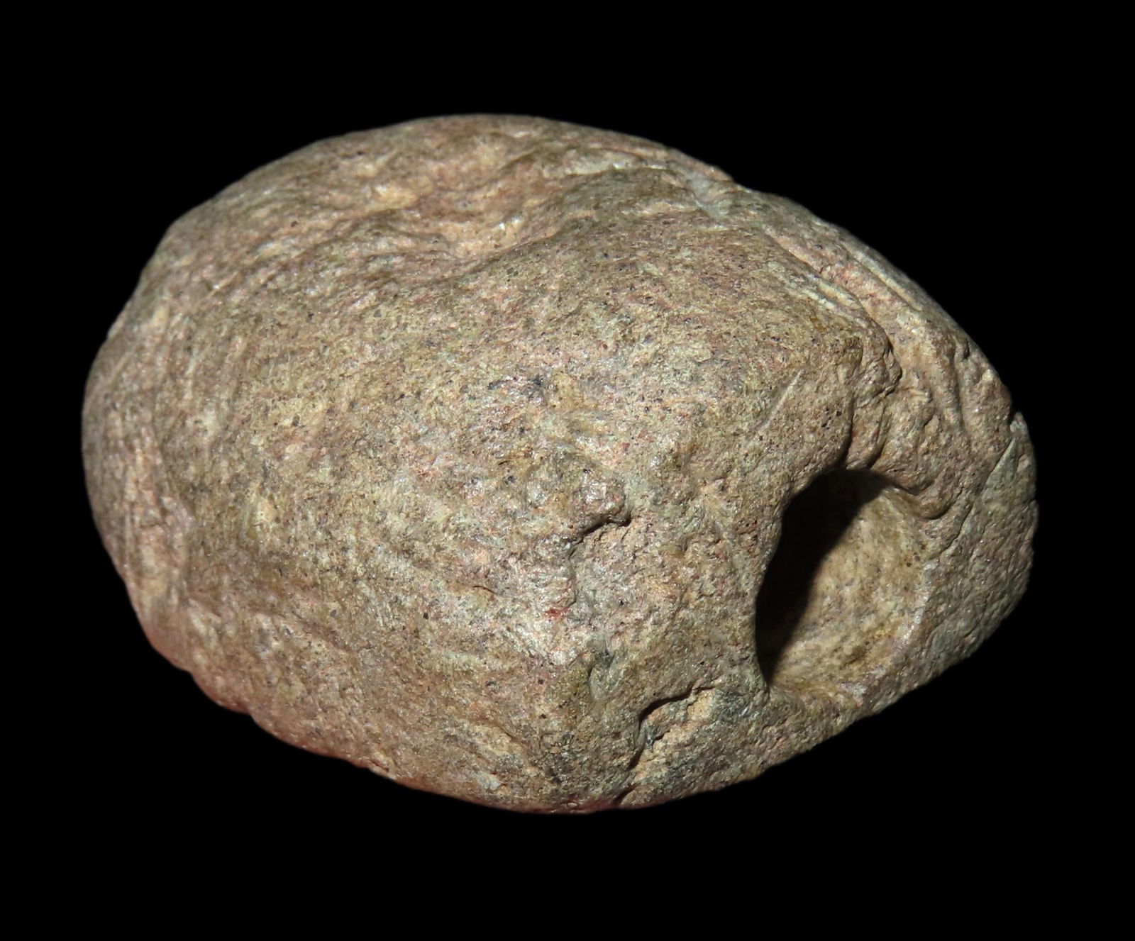 1 3/4" Humped Hardstone Bannerstone, Central Eastern States, EX Randall May Coll. (1 of 8)