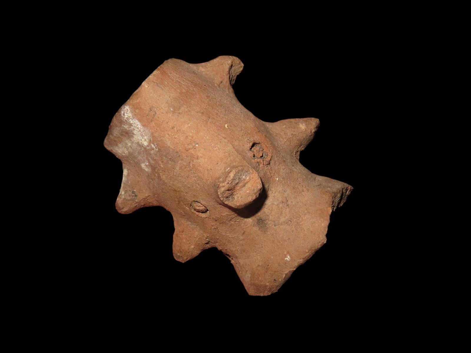 2 1/4" Pre-Colombian Head Effigy Miniature Poison Pot, found in South America (1 of 7)