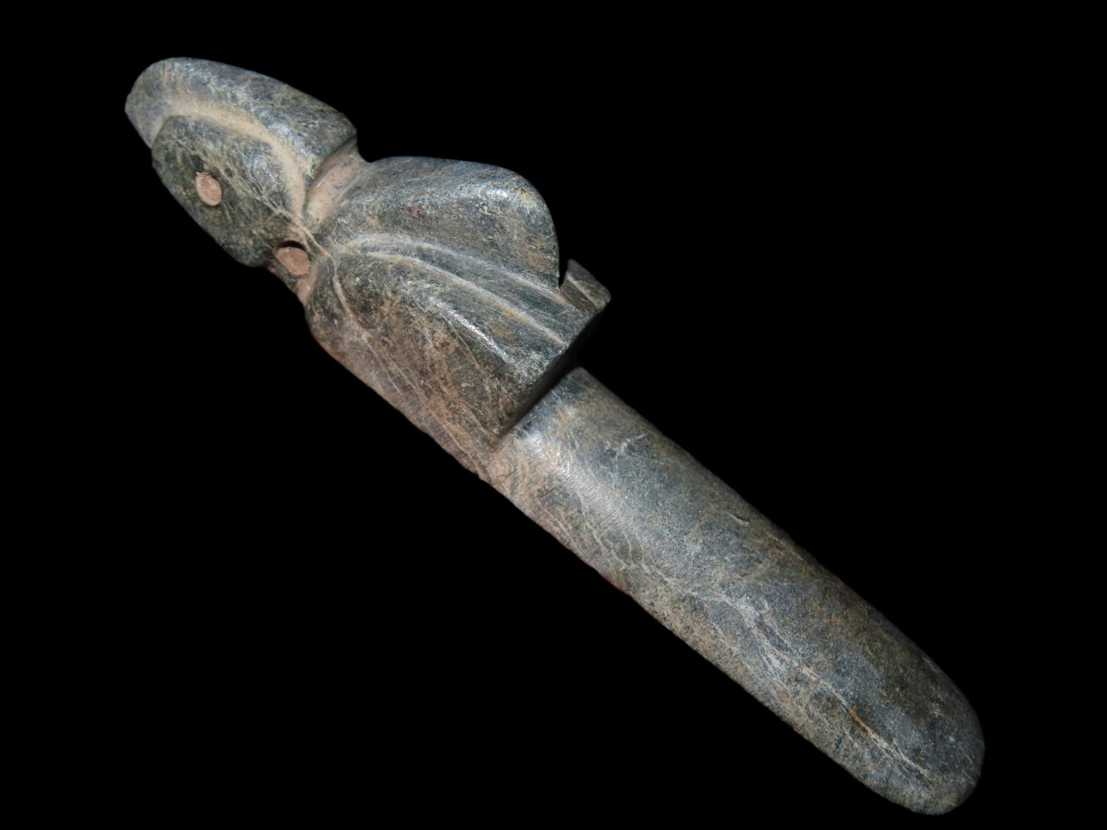 5" Pre-Colombian Axe God Bird Effigy Pendant, found in Costa Rica, ca. 500 BC to 900 AD (1 of 5)