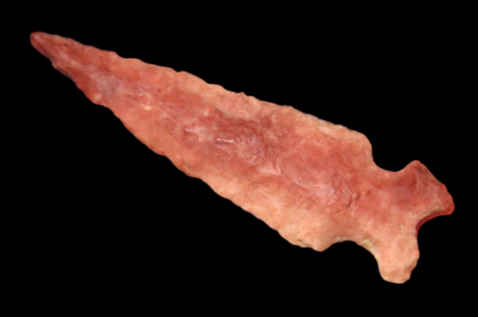 1 7/16" COLORFUL BIRD POINT FOUND IN CALLOWAY COUNTY MISSOURI, GREAT FORM AND AMAZING COLOR, INDIAN (1 of 4)