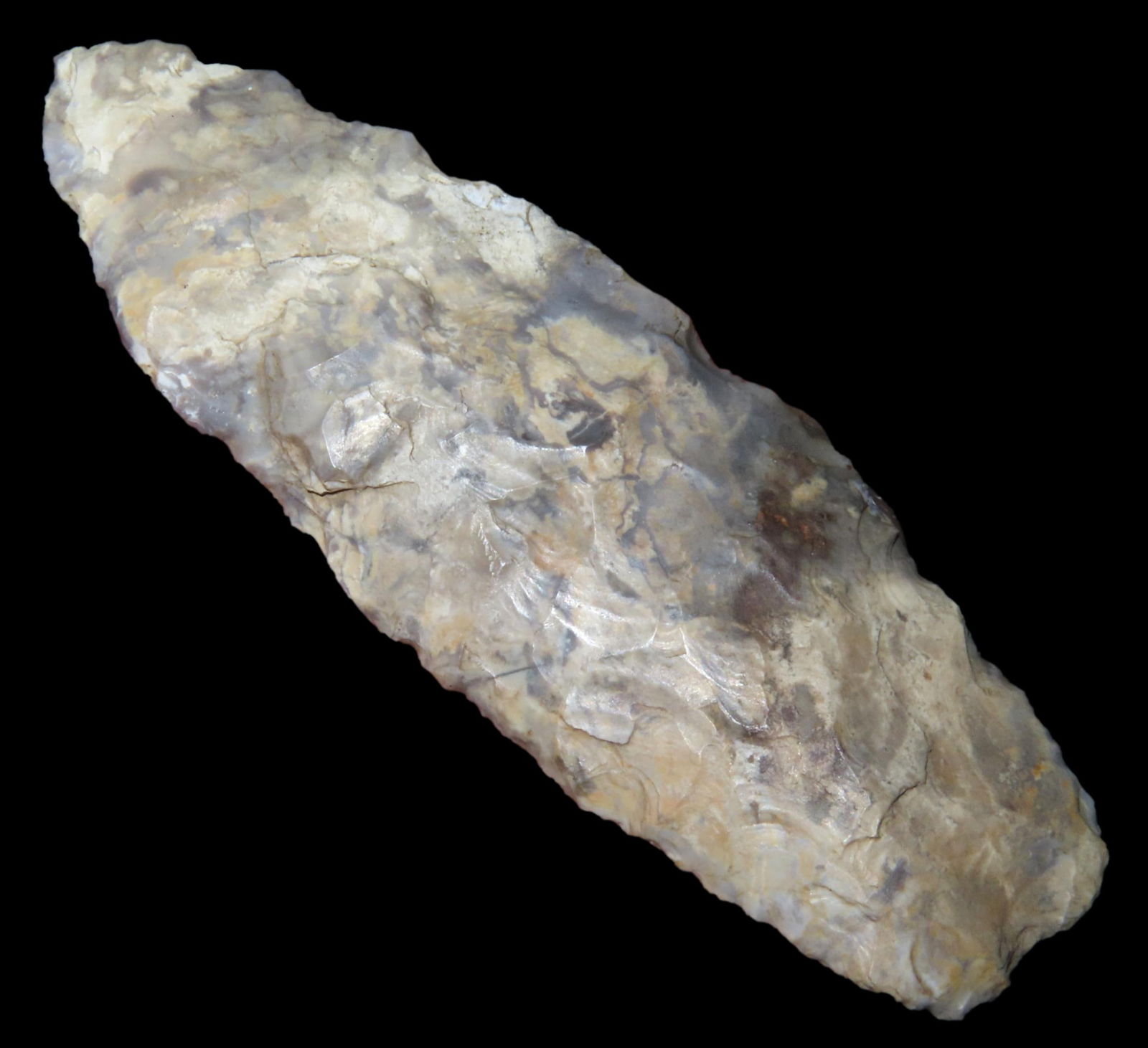 3 5/8" COLORFUL ANGOSTURA FOUND IN COOPER COUNTY MISSOURI, NICE THIN EXAMPLE WITH GREAT COLOR, (1 of 6)