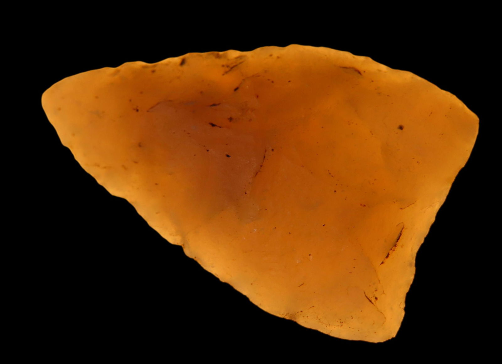 1 9/16" PALEO CLOVIS / PLAINVIEW FOUND IN LINCOLN COUNTY COLORADO, VERY WELL FLAKED OUT OF A HIGHLY (1 of 7)