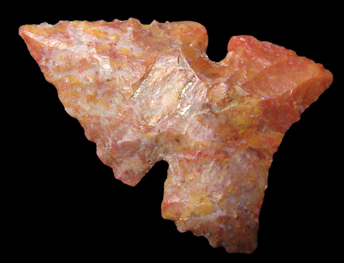 15/16" G10 DESERT SIDENOTCH GEM POINT, LINCOLN COUNTY COLORADO, THINNER THAN A DIME, NEEDLE TIP, (1 of 6)