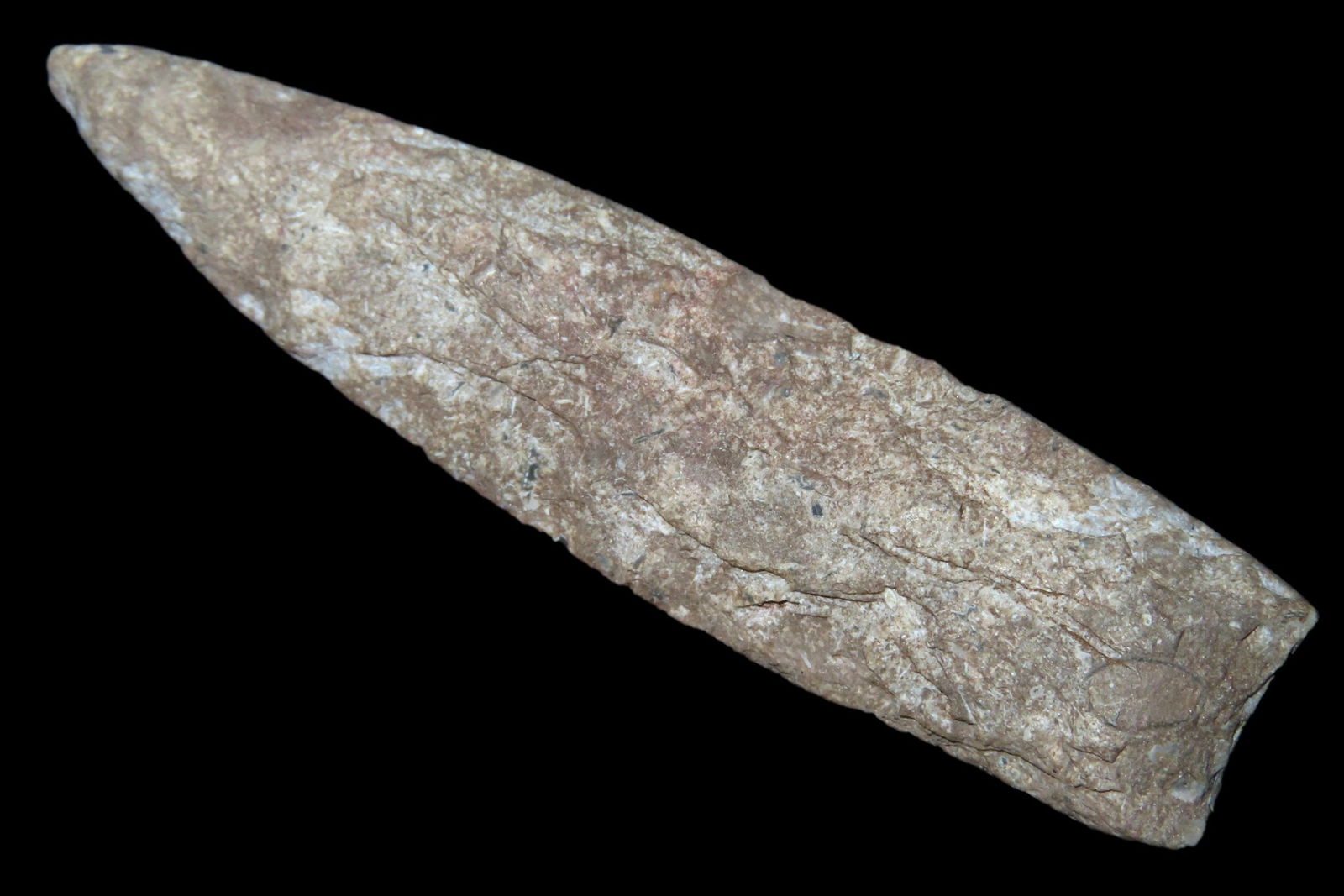 2 9/16" PALEO PLAINVIEW, LINCOLN COUNTY COLORADO, VERY WELL MADE EXAMPLE, WELL PATINATED, INDIAN (1 of 6)