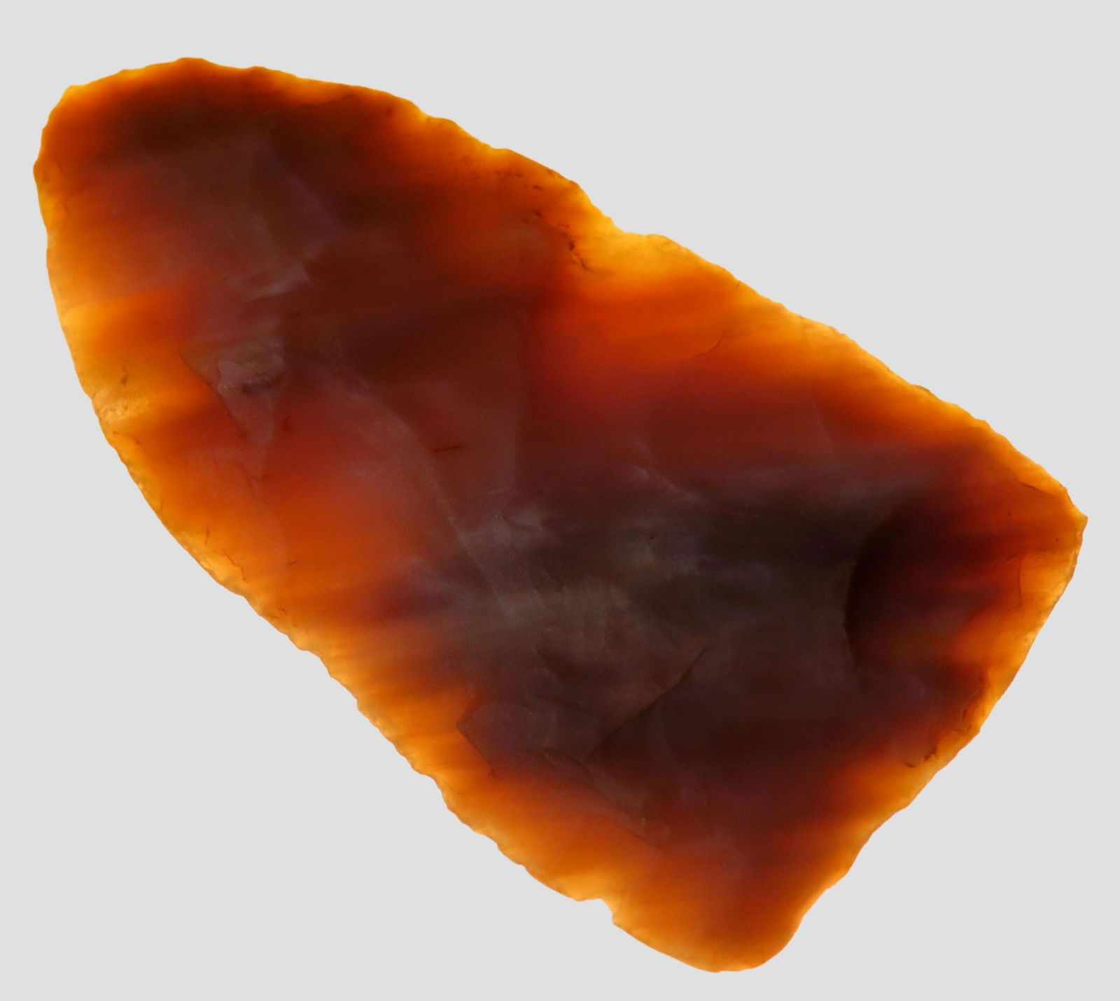 1 3/4" FOLSOM ULTRA THIN KNIFE, BEAUTIFUL TRANSLUCENT AGATE, FOUND IN LINCOLN COUNTY COLORADO, VERY (1 of 5)