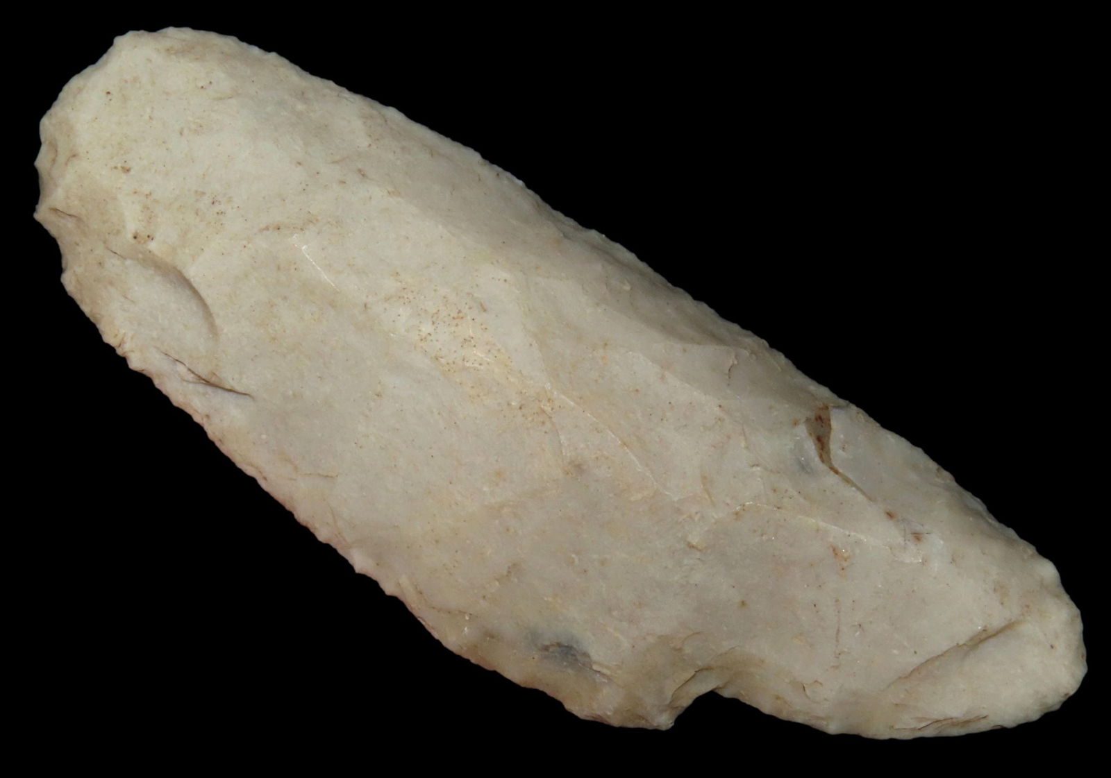 2 15/16" UNIQUE SINGLE NOTCH STEMMED KNIFE, LINCOLN COUNTY COLORADO, PALEO-ARCHAIC ERA CRESCENT (1 of 4)