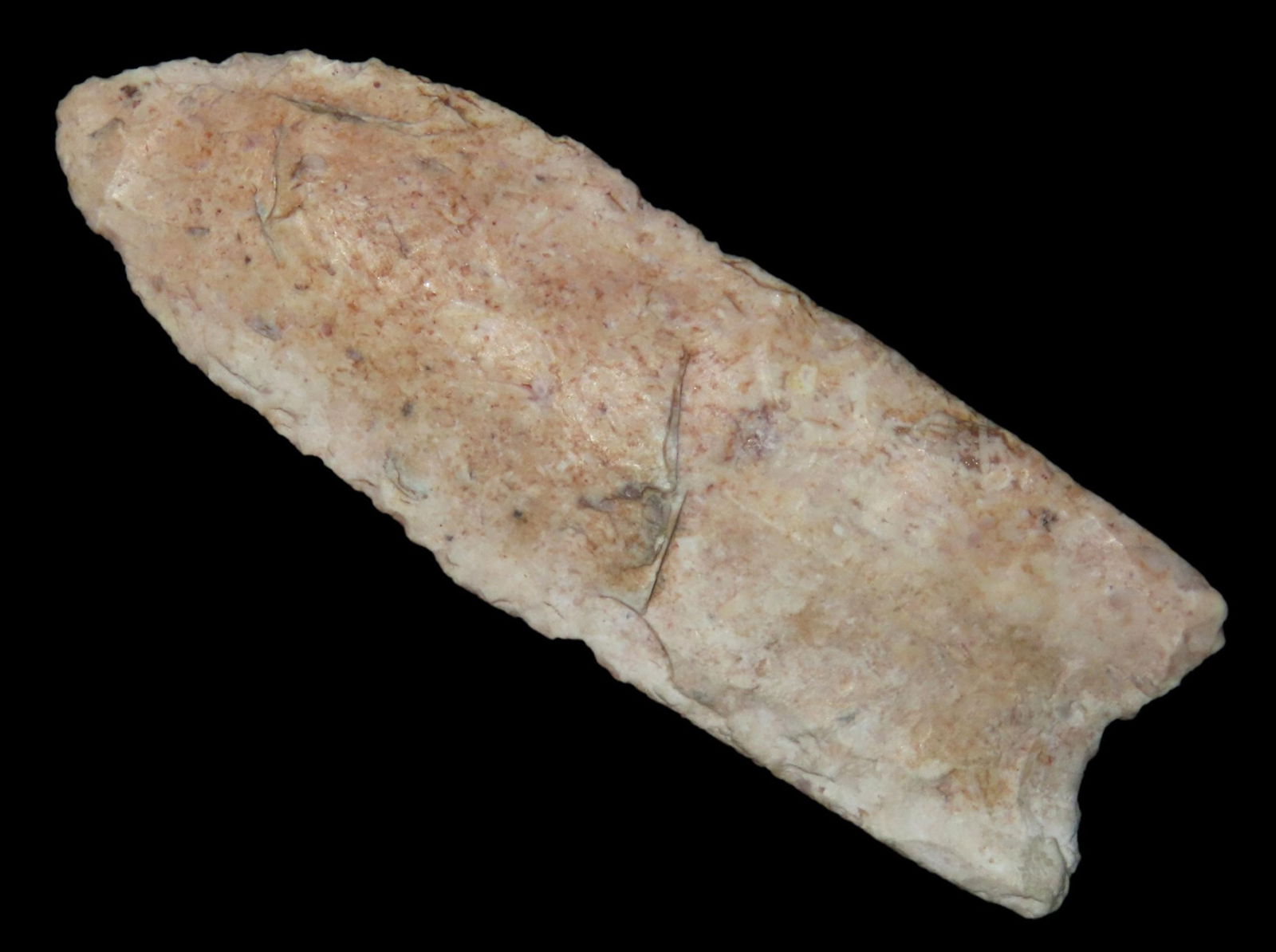 2 7/16" PALEO FLUTED FOLSOM, DICKEY COA, LINCOLN COUNTY COLORADO, GREAT EXAMPLE, NO BRAINER PATINA, (1 of 7)