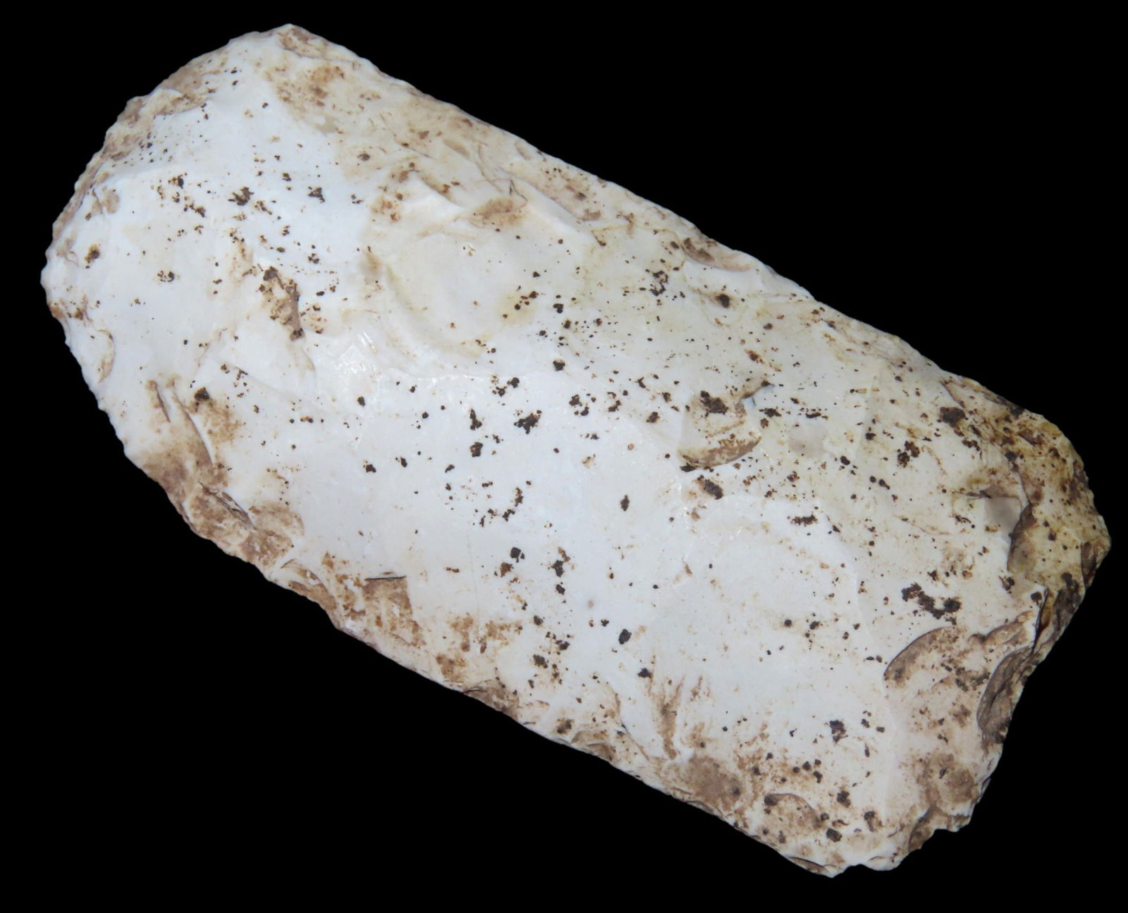 3 5/16" SQUARE KNIFE FOUND IN BROWN COUNTY ILLINOIS, GREAT EXAMPLE WITH NICE DEPOSITS, INDIAN (1 of 4)