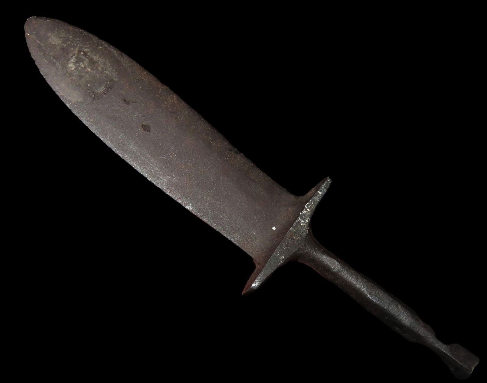 5 5/16" RARE HISTORIC HAND FORGED KNIFE / DAGGER, BENNETT COA, FOUND IN COLORADO, EX RONALD KNOWLTON (1 of 6)