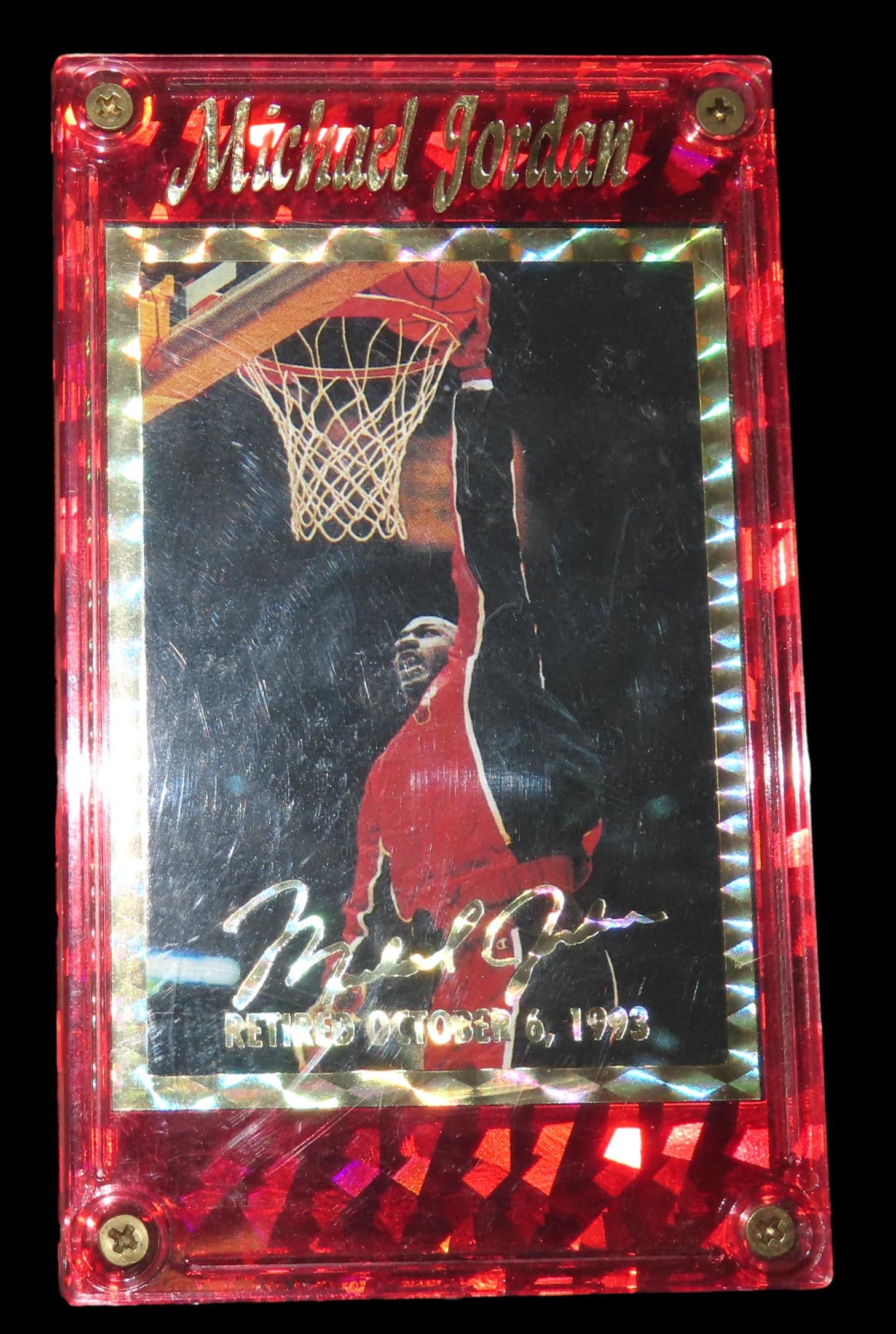 1994 MICHAEL JORDAN BASKETBALL CARD, LIMITED EDITION 1/5000, MINT CONDITION, IN PROTECTIVE CASE (1 of 3)